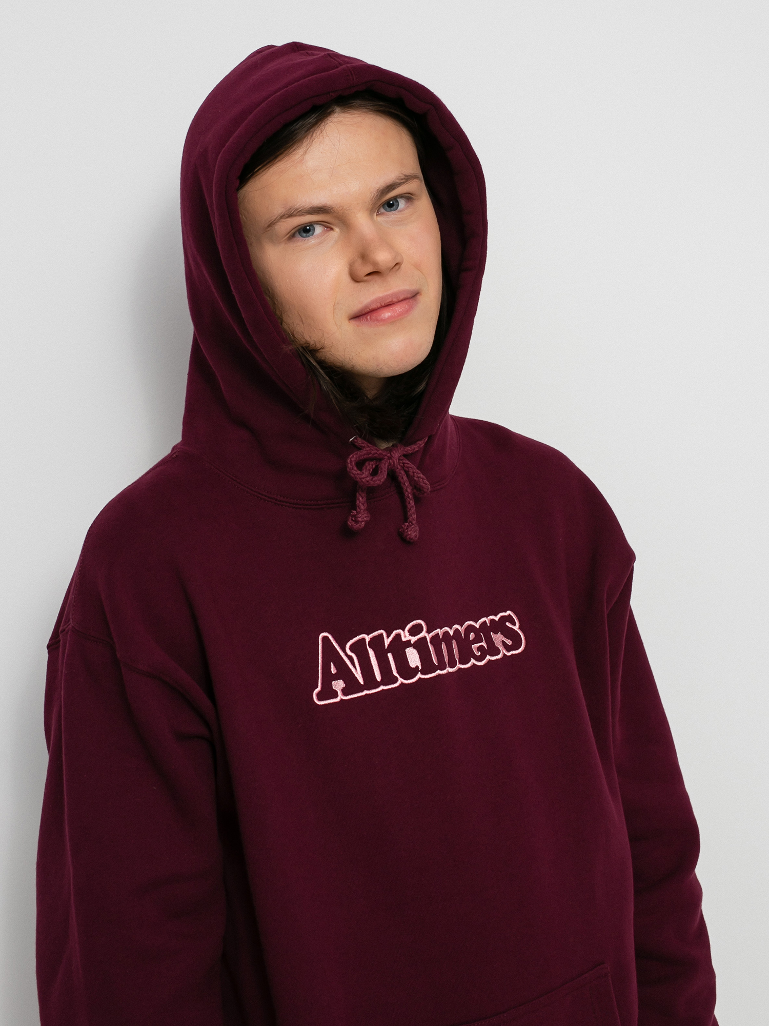 Bluza z kapturem Alltimers Tonal Embroidered Broadway HD (maroon)
