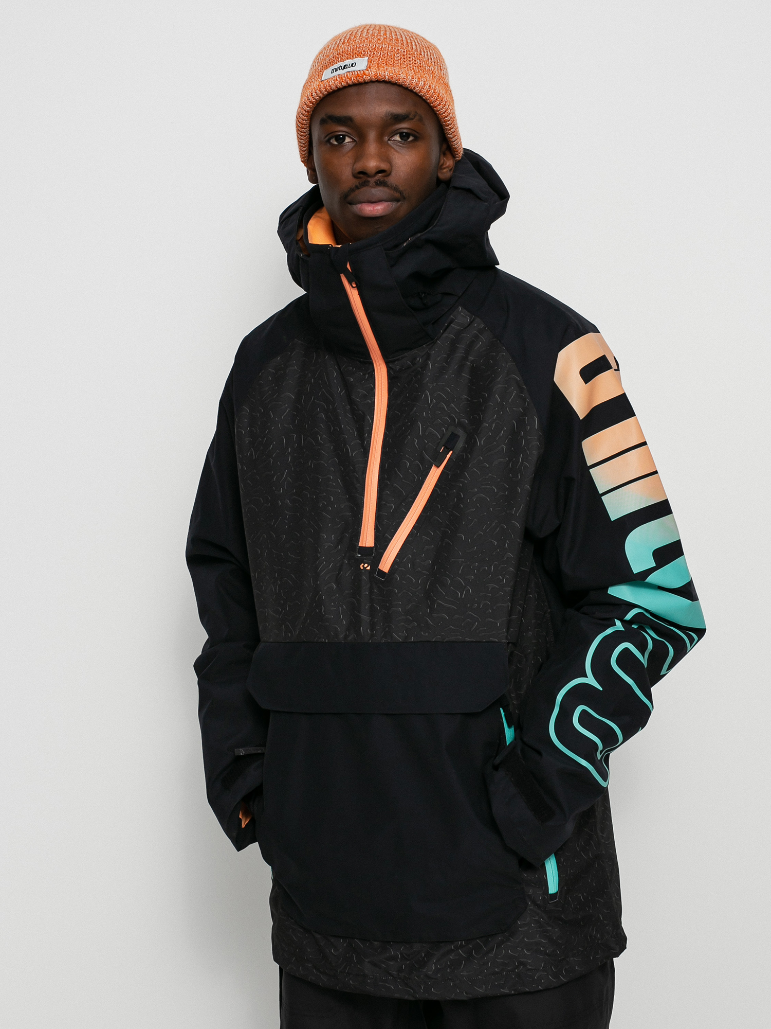Męska Kurtka snowboardowa ThirtyTwo New Anorak Need Name (black/print)