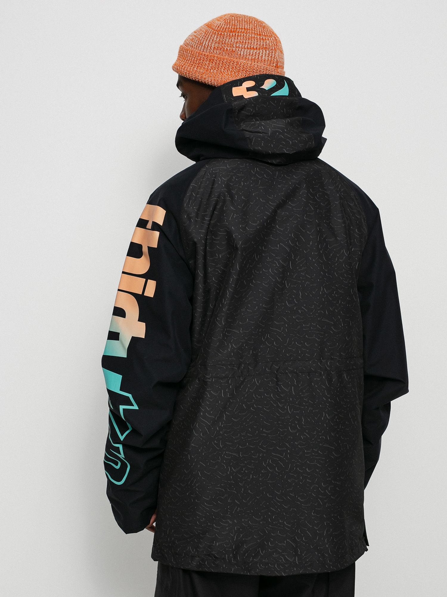 Męska Kurtka snowboardowa ThirtyTwo New Anorak Need Name (black/print)