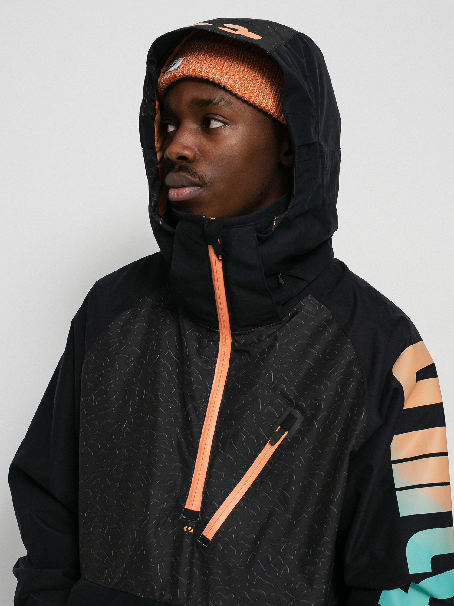 Męska Kurtka snowboardowa ThirtyTwo New Anorak Need Name (black/print)