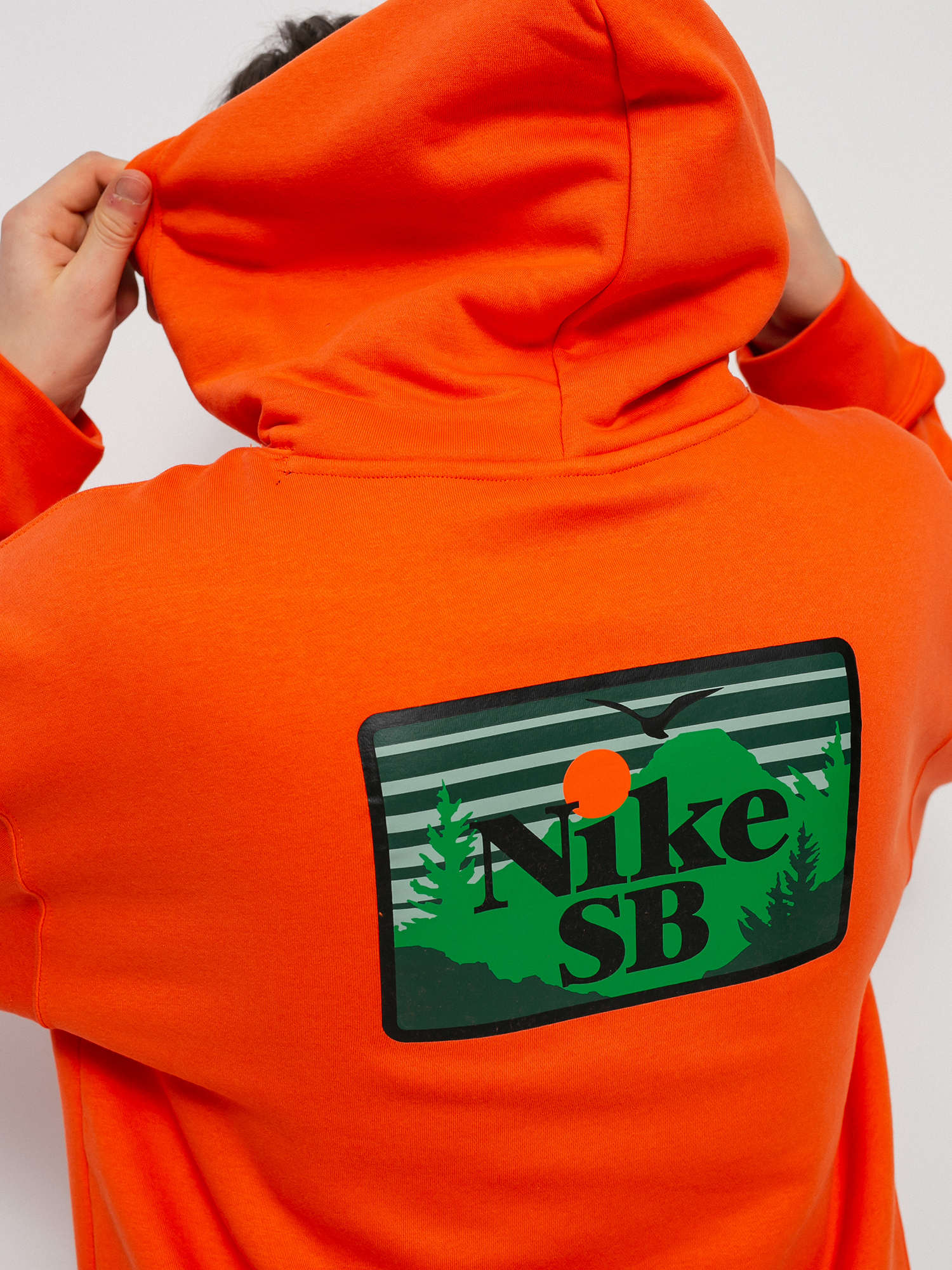 Bluza z kapturem Nike SB One Off HD (rush orange/black)
