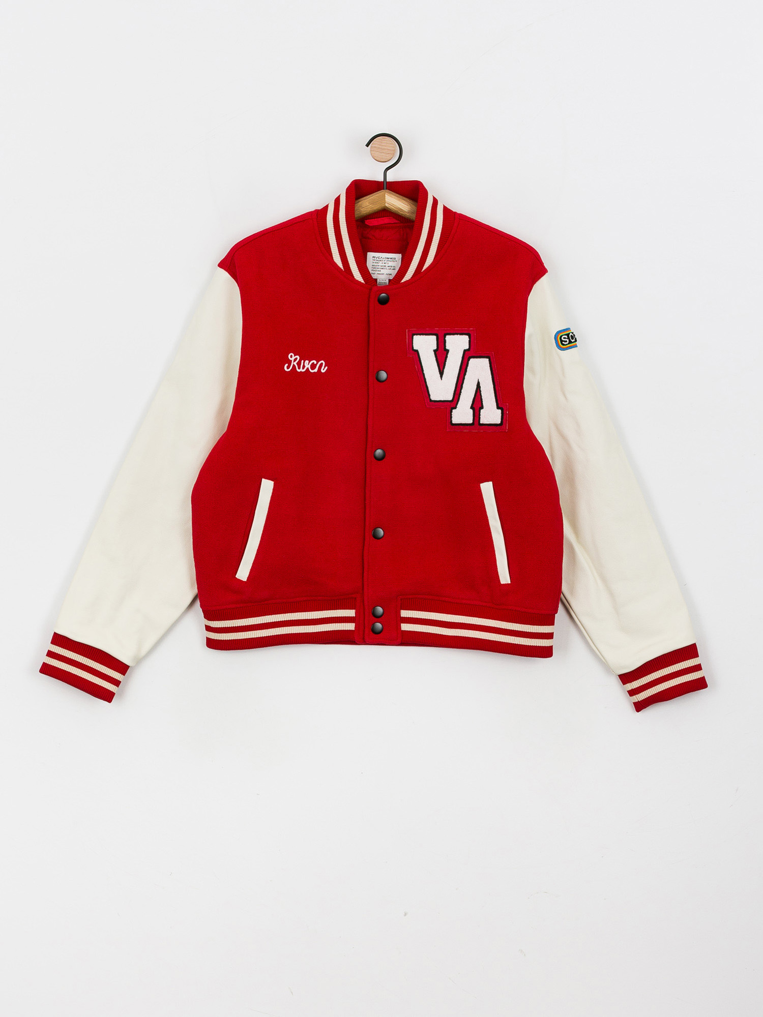 Kurtka RVCA Evan Mock Letterman (red)