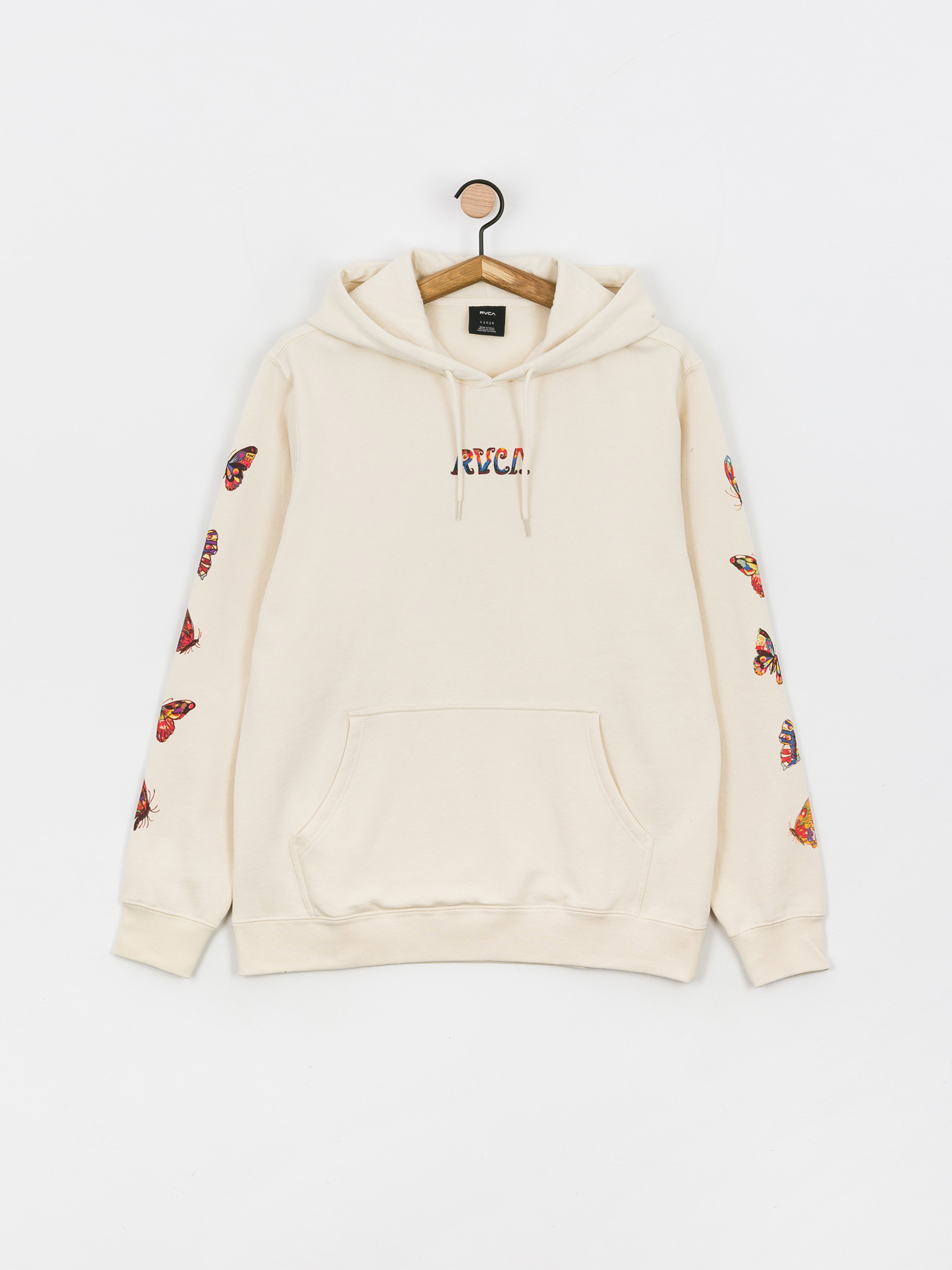Bluza z kapturem RVCA Mel G Butterfly HD (silver bleach)