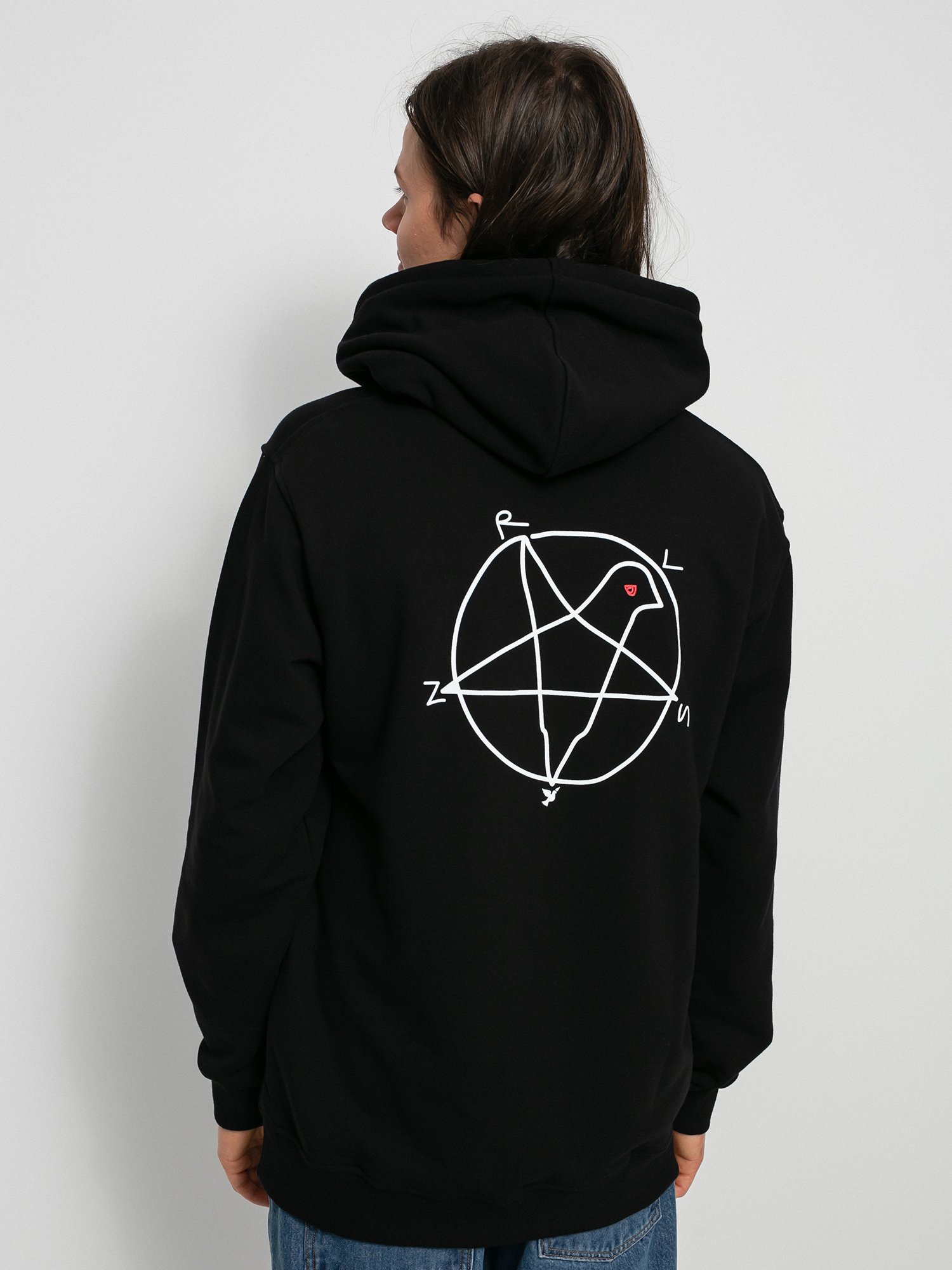 Bluza z kapturem Nervous Superstar HD (black)