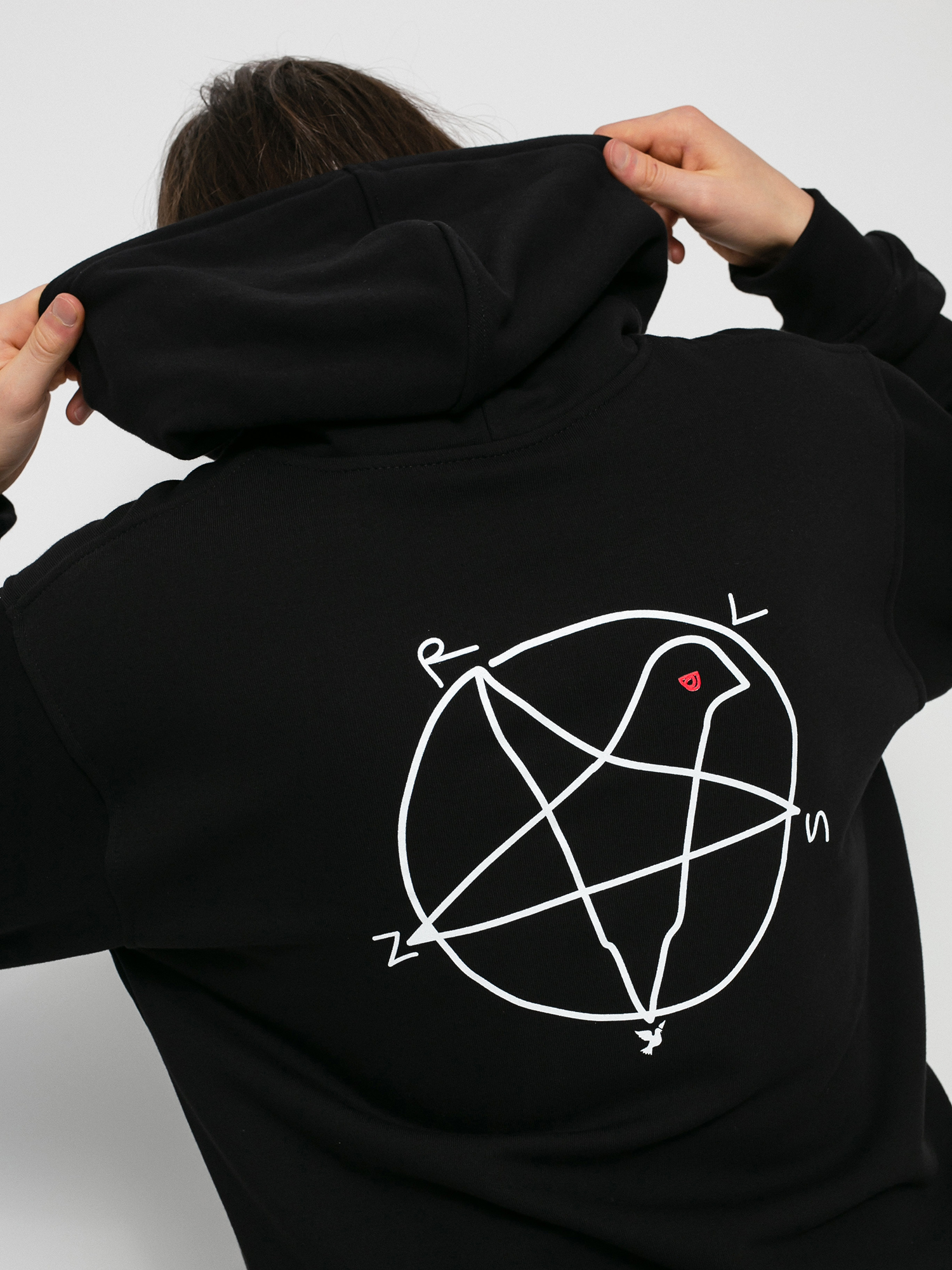 Bluza z kapturem Nervous Superstar HD (black)