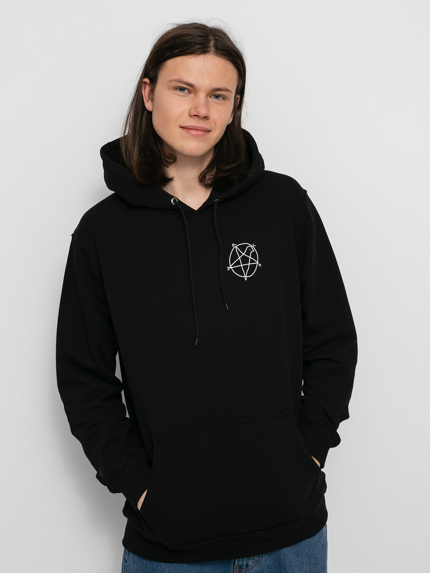 Bluza z kapturem Nervous Superstar HD (black)