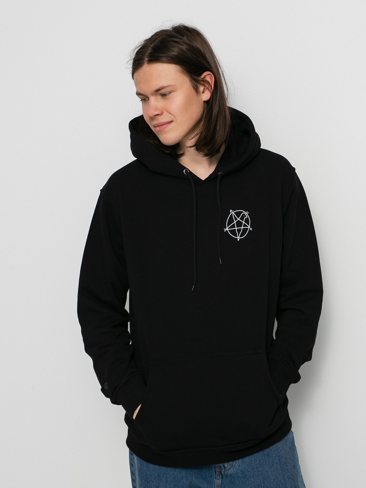 Bluza z kapturem Nervous Superstar HD (black)
