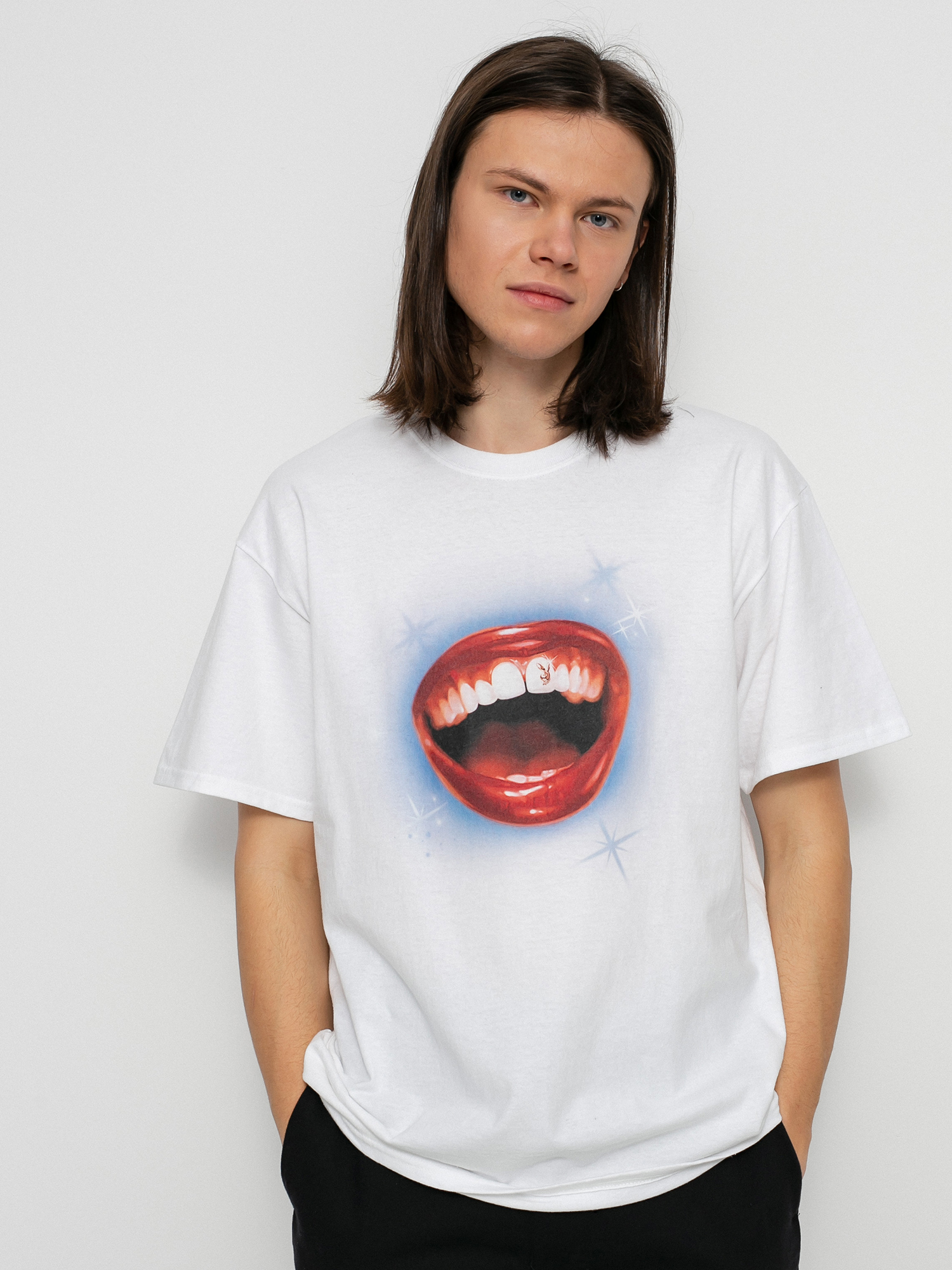 T-shirt HUF X Playboy Gold Cap (white)