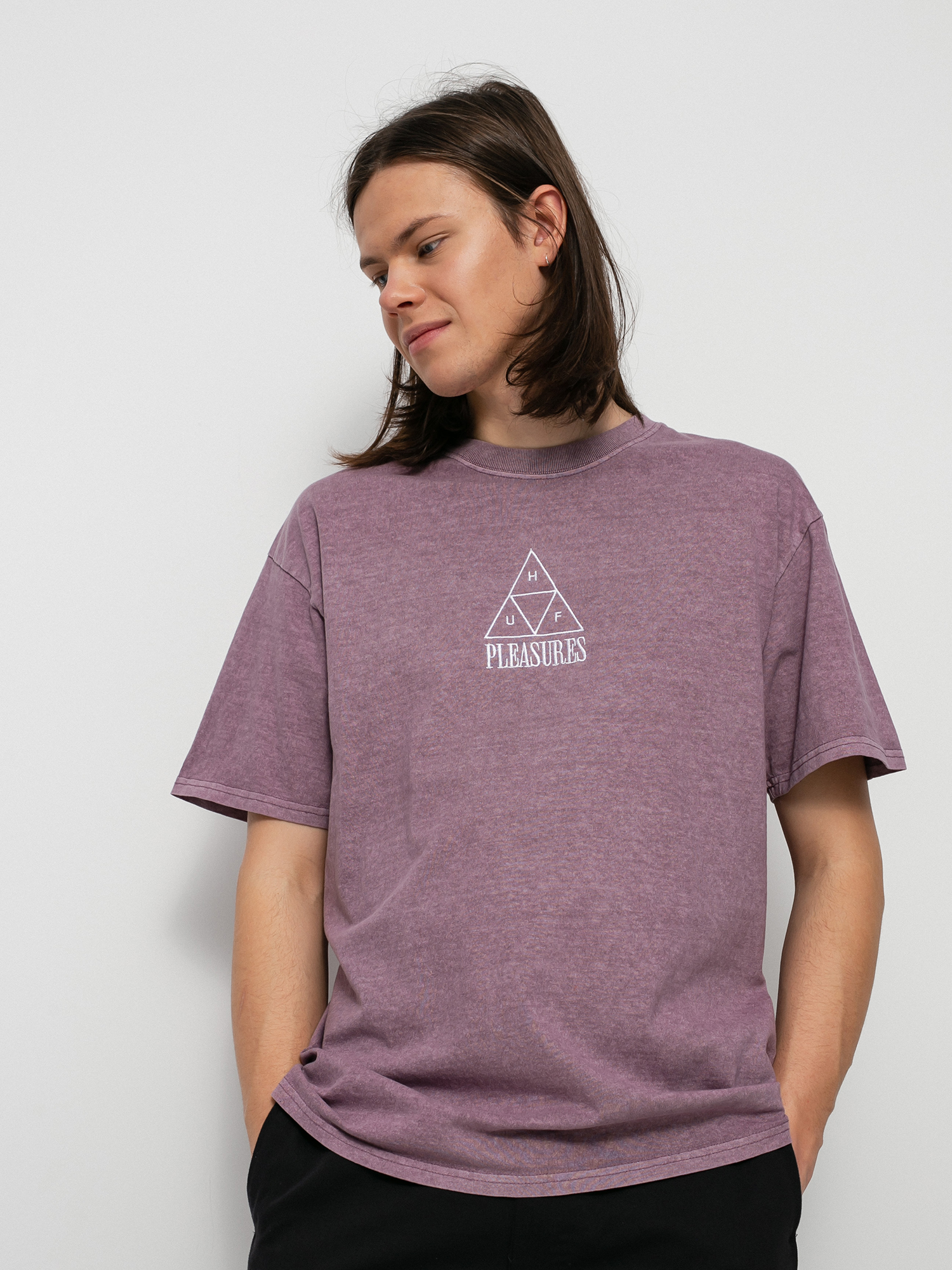 T-shirt HUF X Pleasures Dyed (purple)