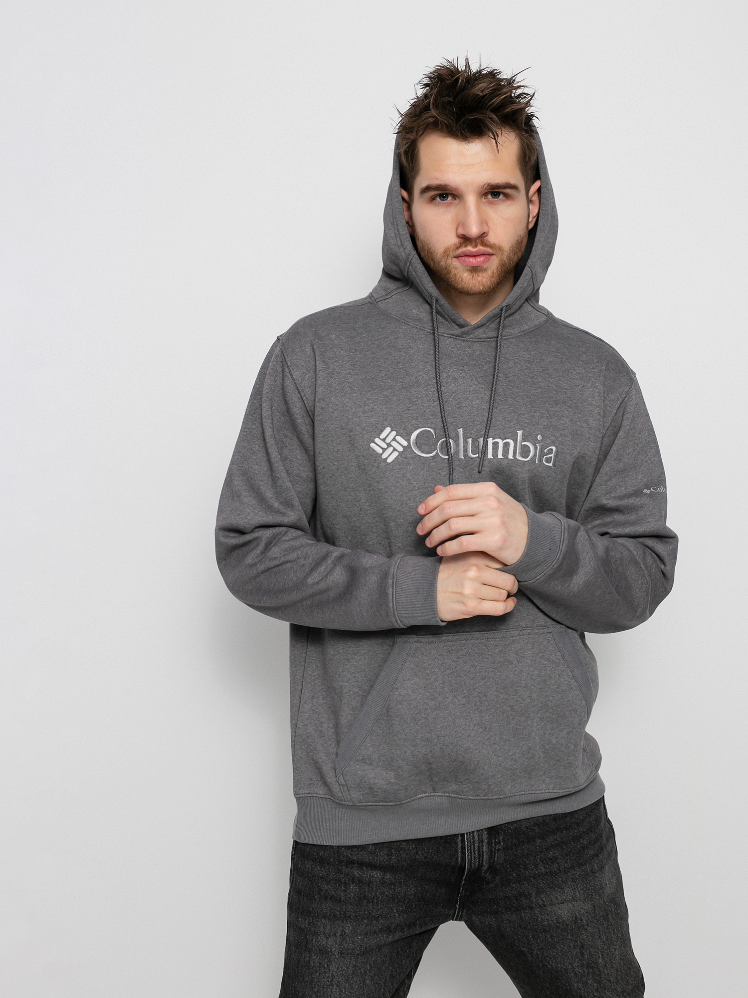 Bluza z kapturem Columbia CSC Basic Logo II HD (city grey heath)