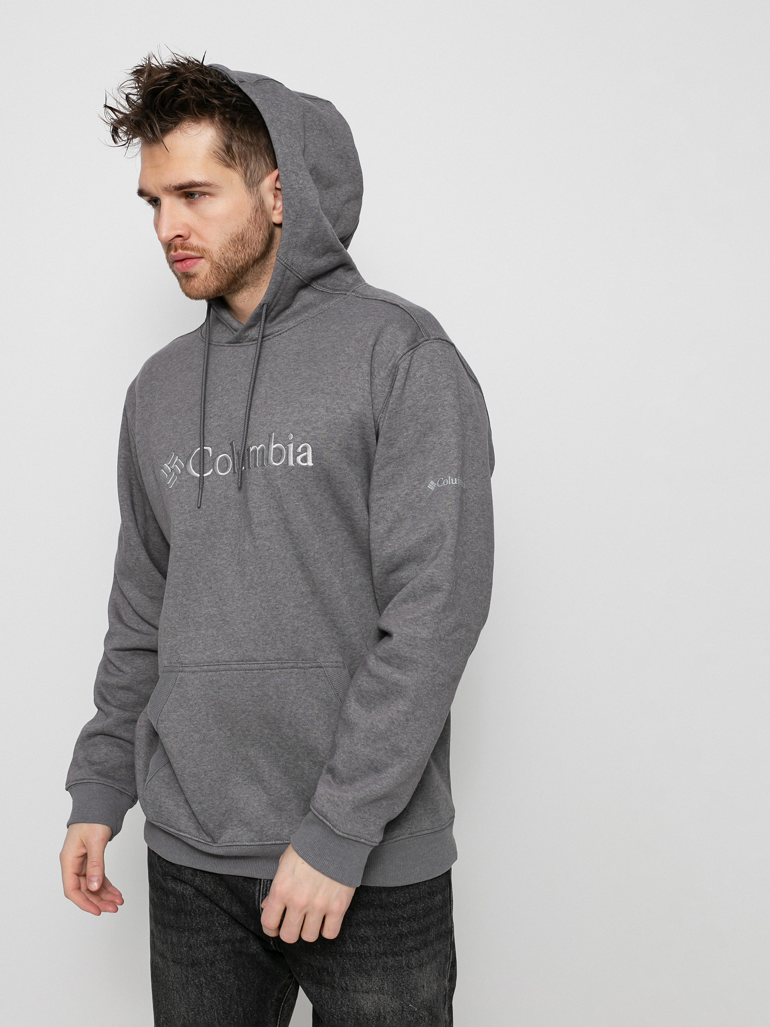 Bluza z kapturem Columbia CSC Basic Logo II HD (city grey heath)