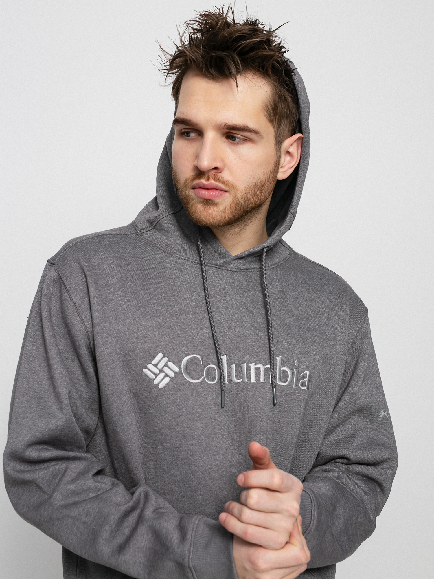 Bluza z kapturem Columbia CSC Basic Logo II HD (city grey heath)