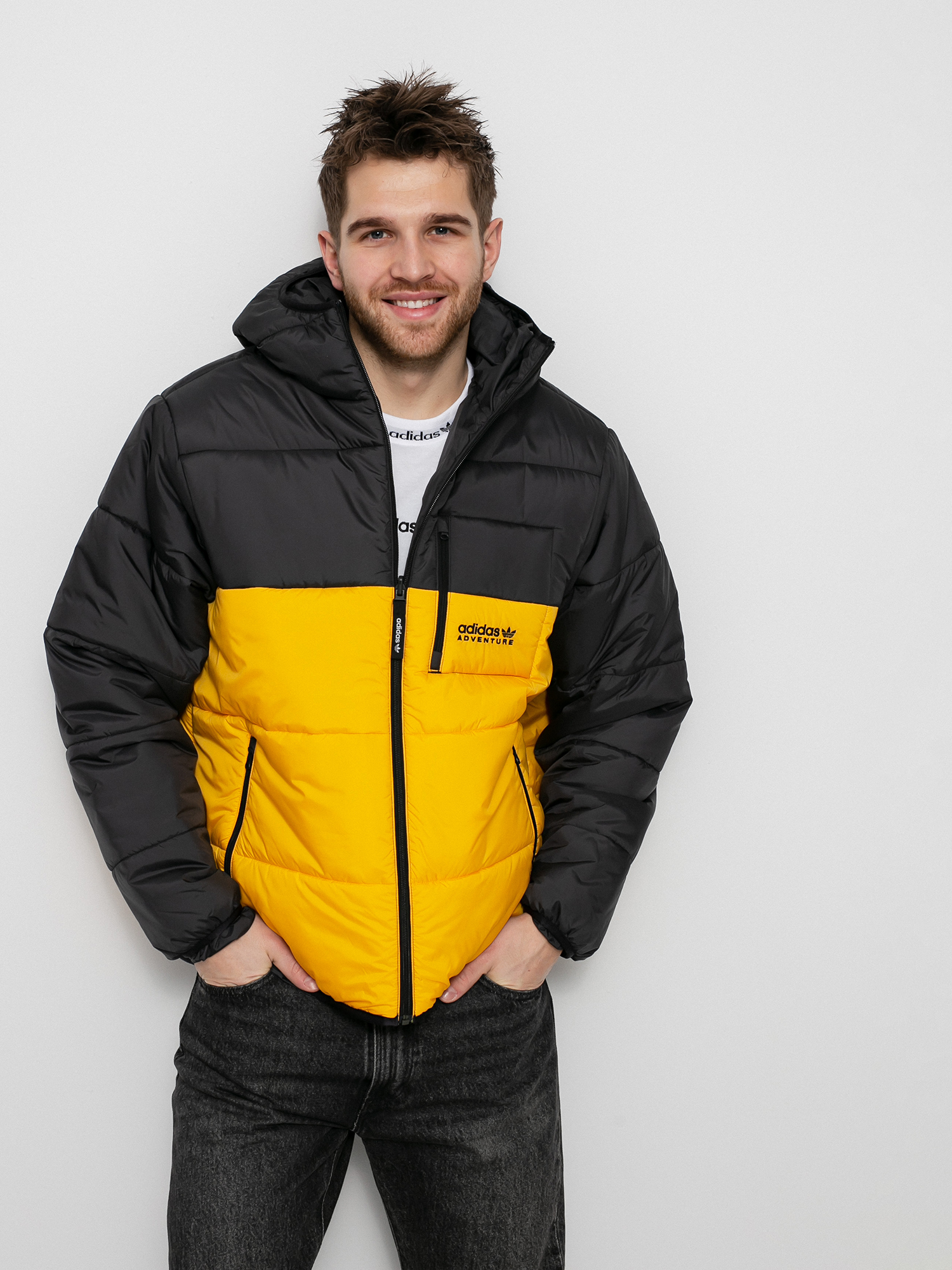 Kurtka adidas Originals Puffer (black/actgol)