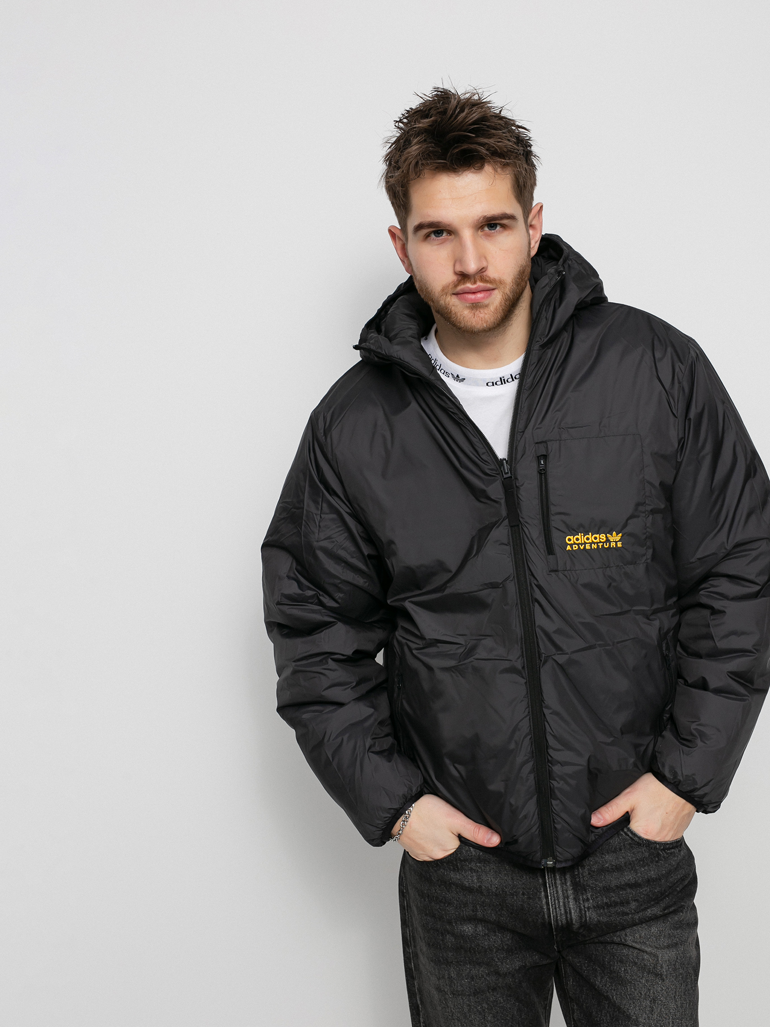 Kurtka adidas Originals Puffer (black/actgol)