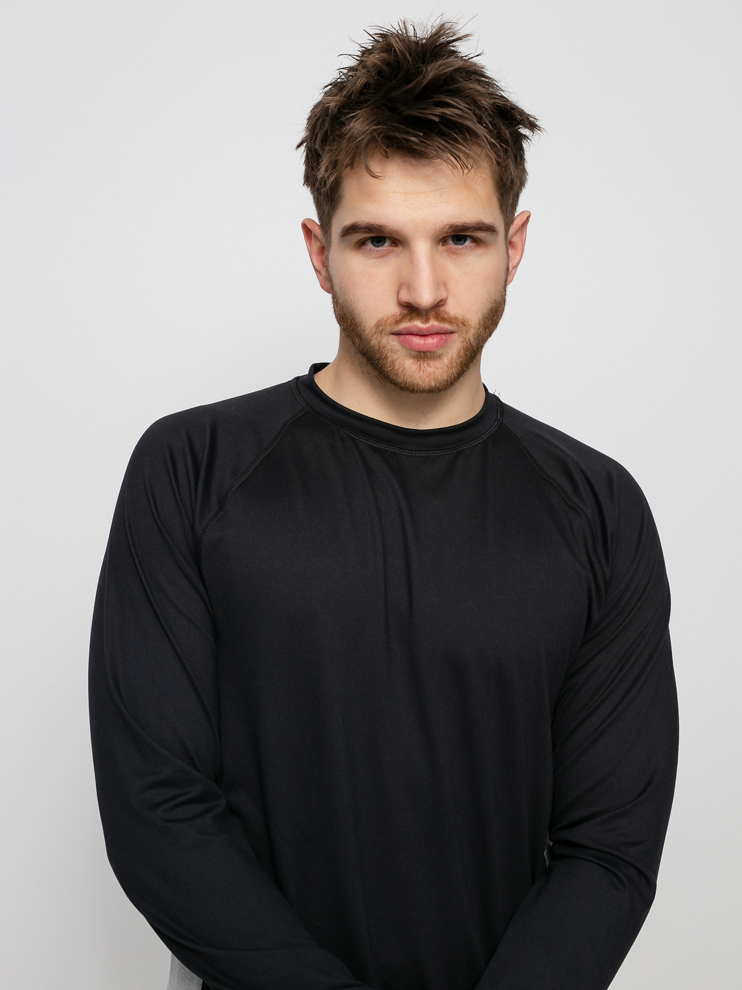 Męski Longsleeve aktywny Burton Midweight X Base Layer (true black/gray heather)