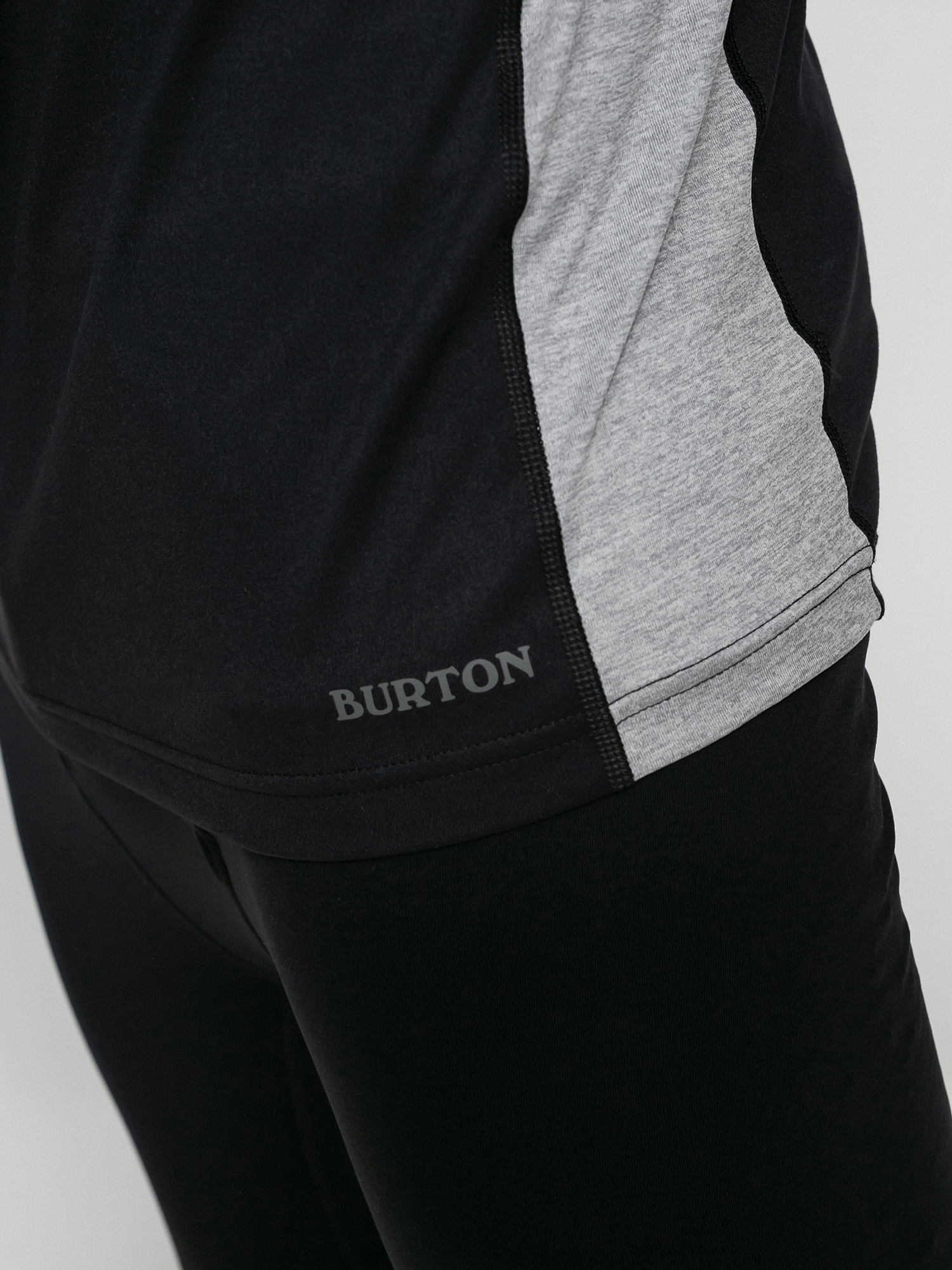 Męski Longsleeve aktywny Burton Midweight X Base Layer (true black/gray heather)