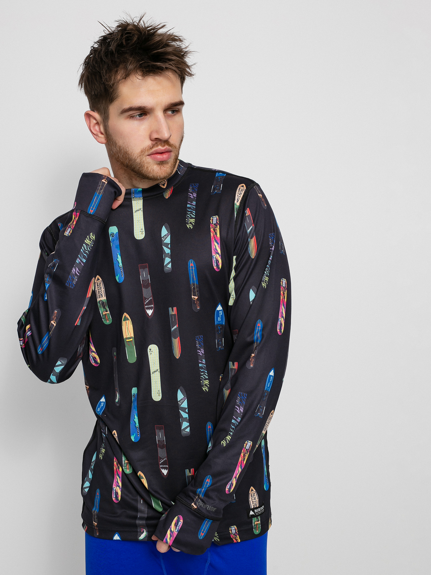 Męski Longsleeve aktywny Burton Midweight Base Layer (history of sb black)