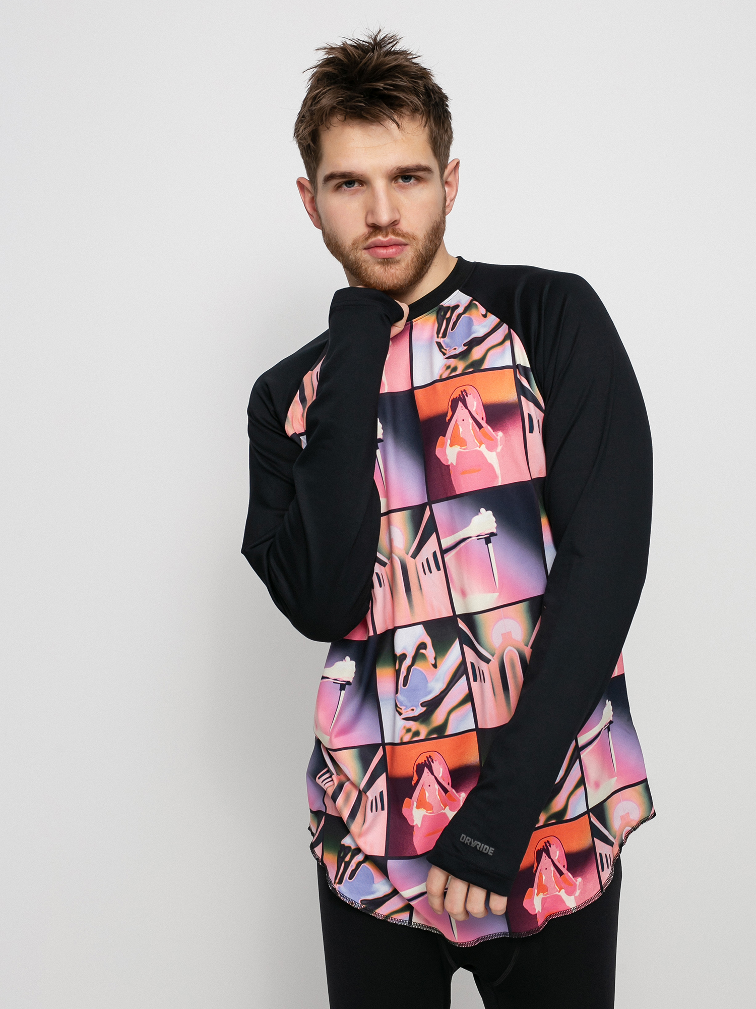 Męski Longsleeve aktywny Burton Roadie Base Layer Tech (skeleton key)