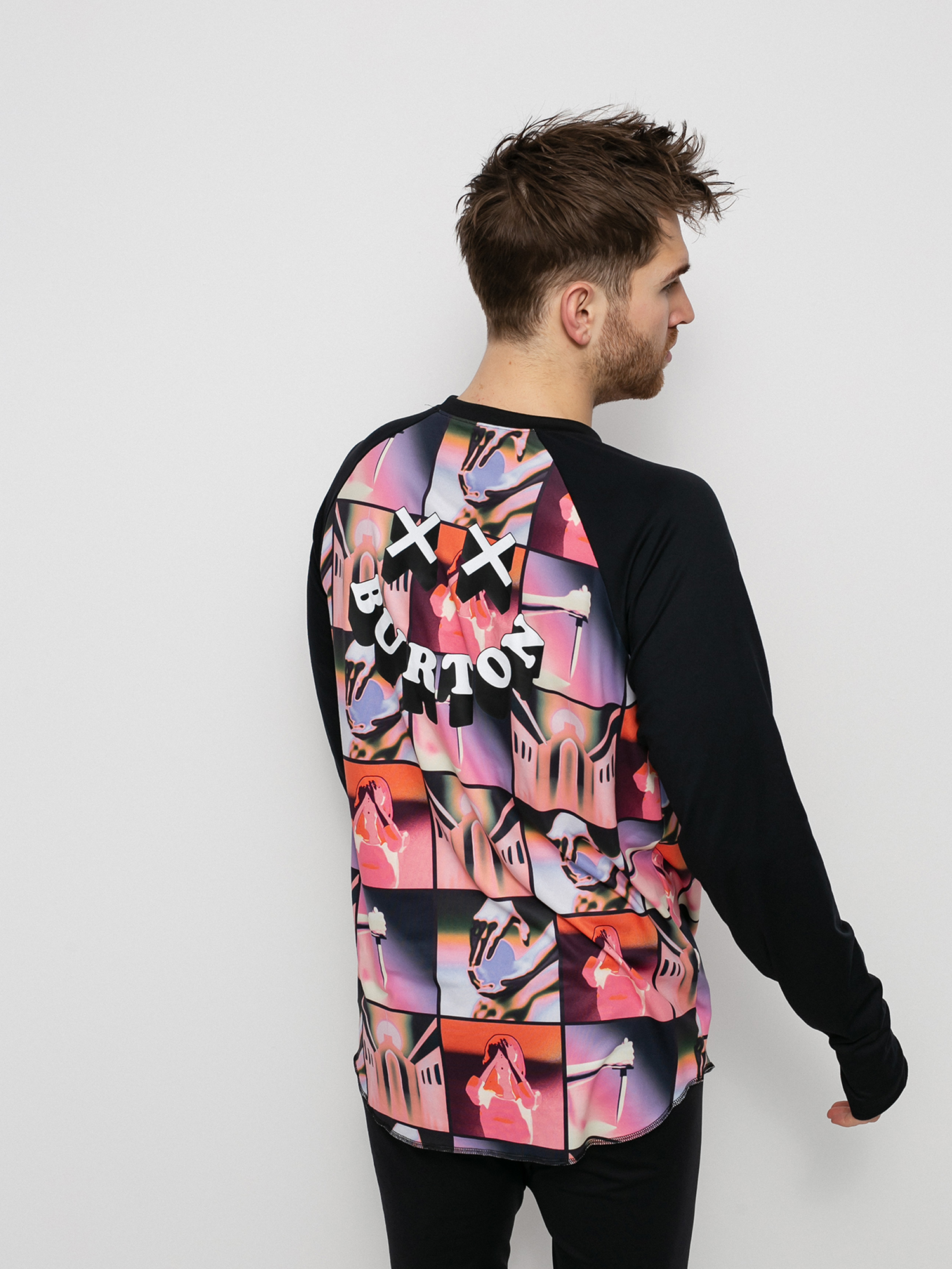 Męski Longsleeve aktywny Burton Roadie Base Layer Tech (skeleton key)