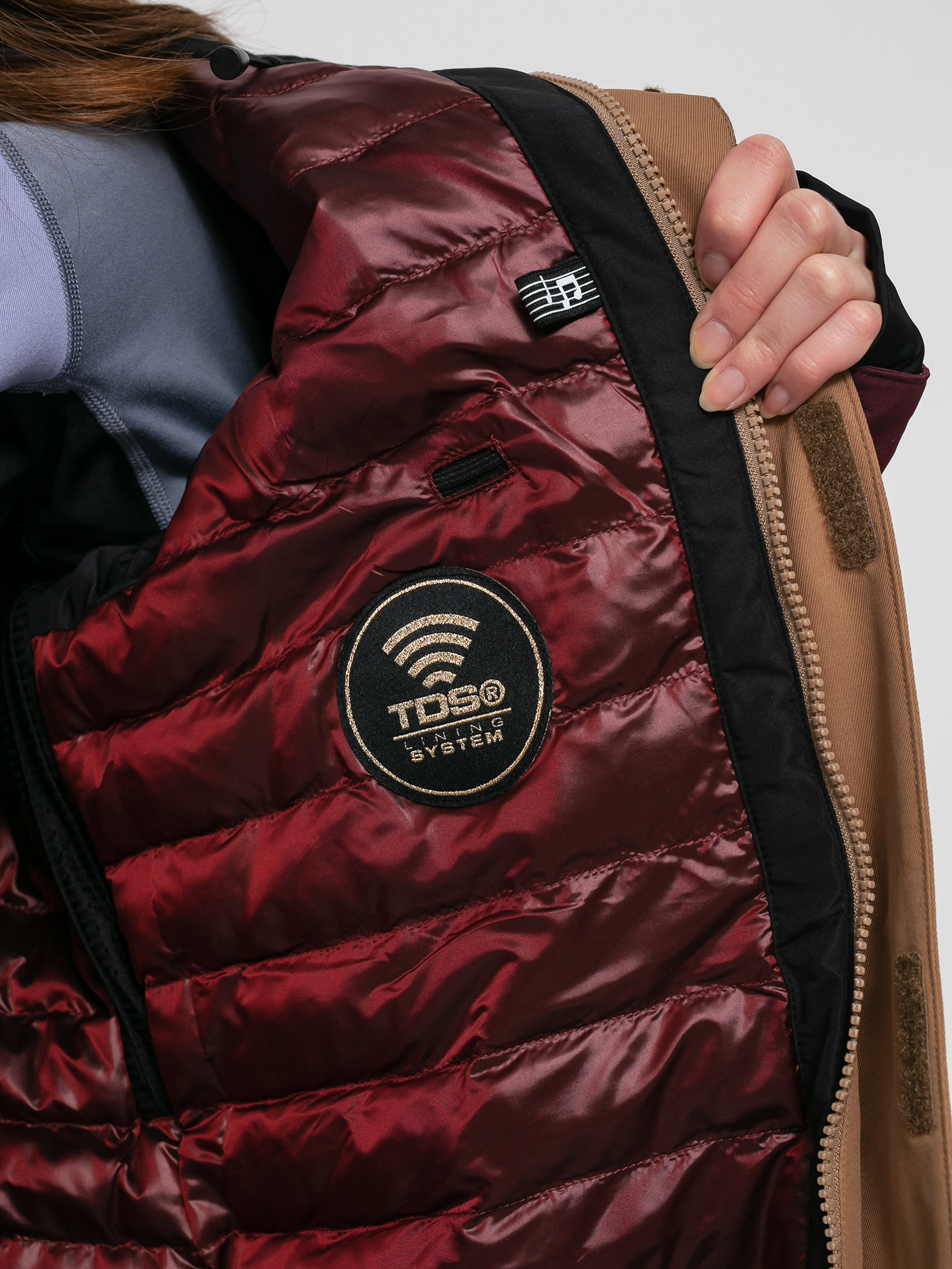 Damska Kurtka snowboardowa Volcom Pine 2L Tds Inf (coffee)