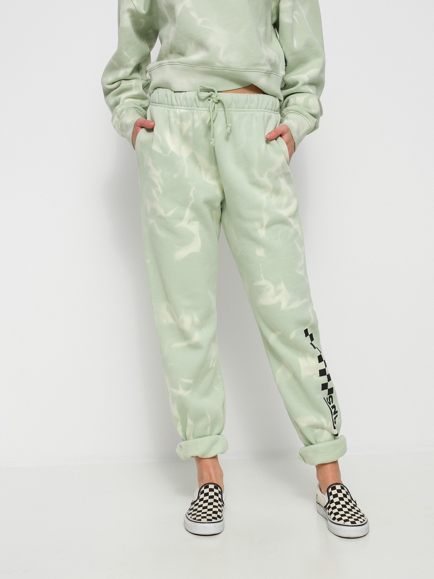 Spodnie Vans Summer Wash Wmn (celadon green)