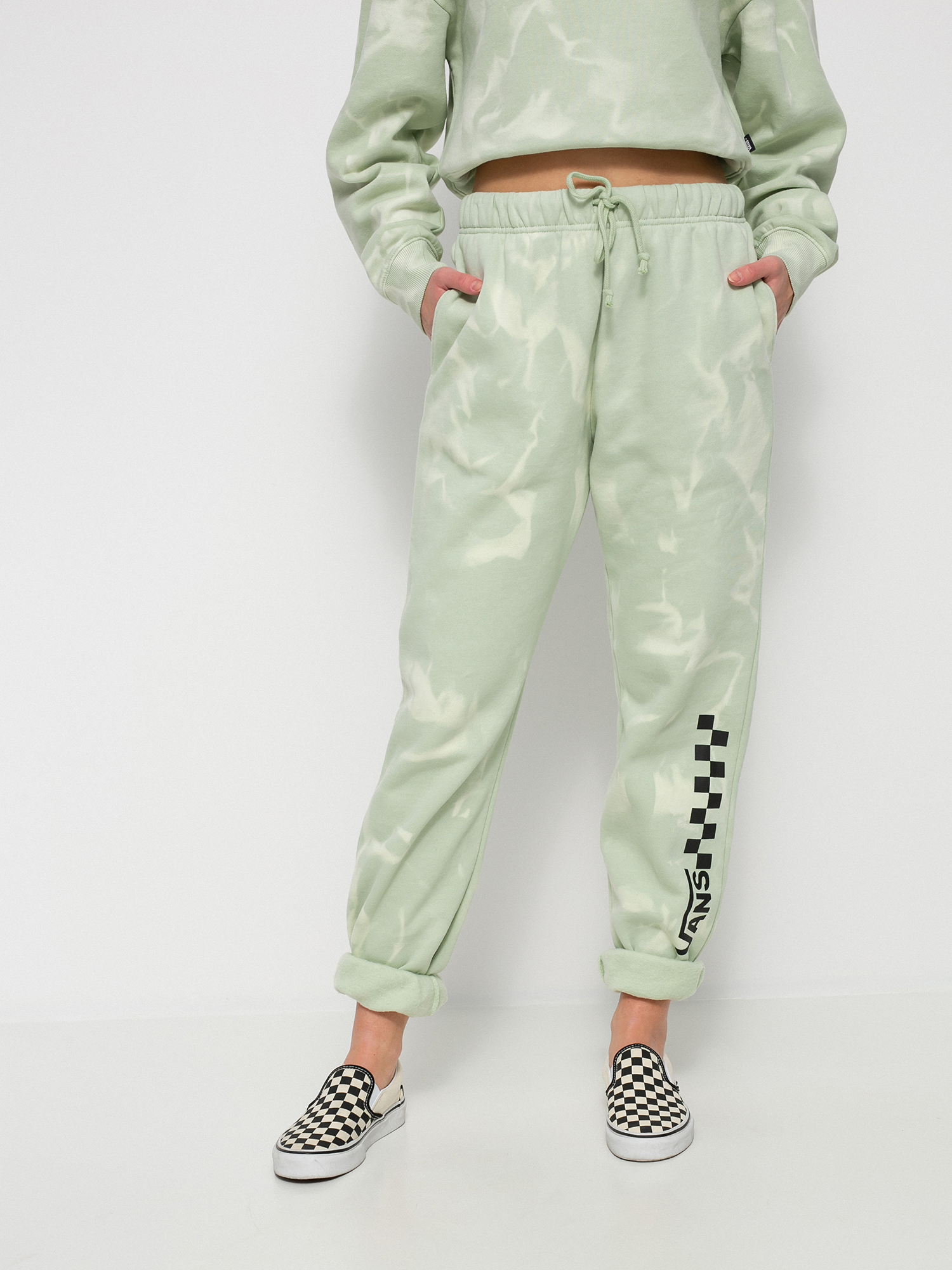 Spodnie Vans Summer Wash Wmn (celadon green)