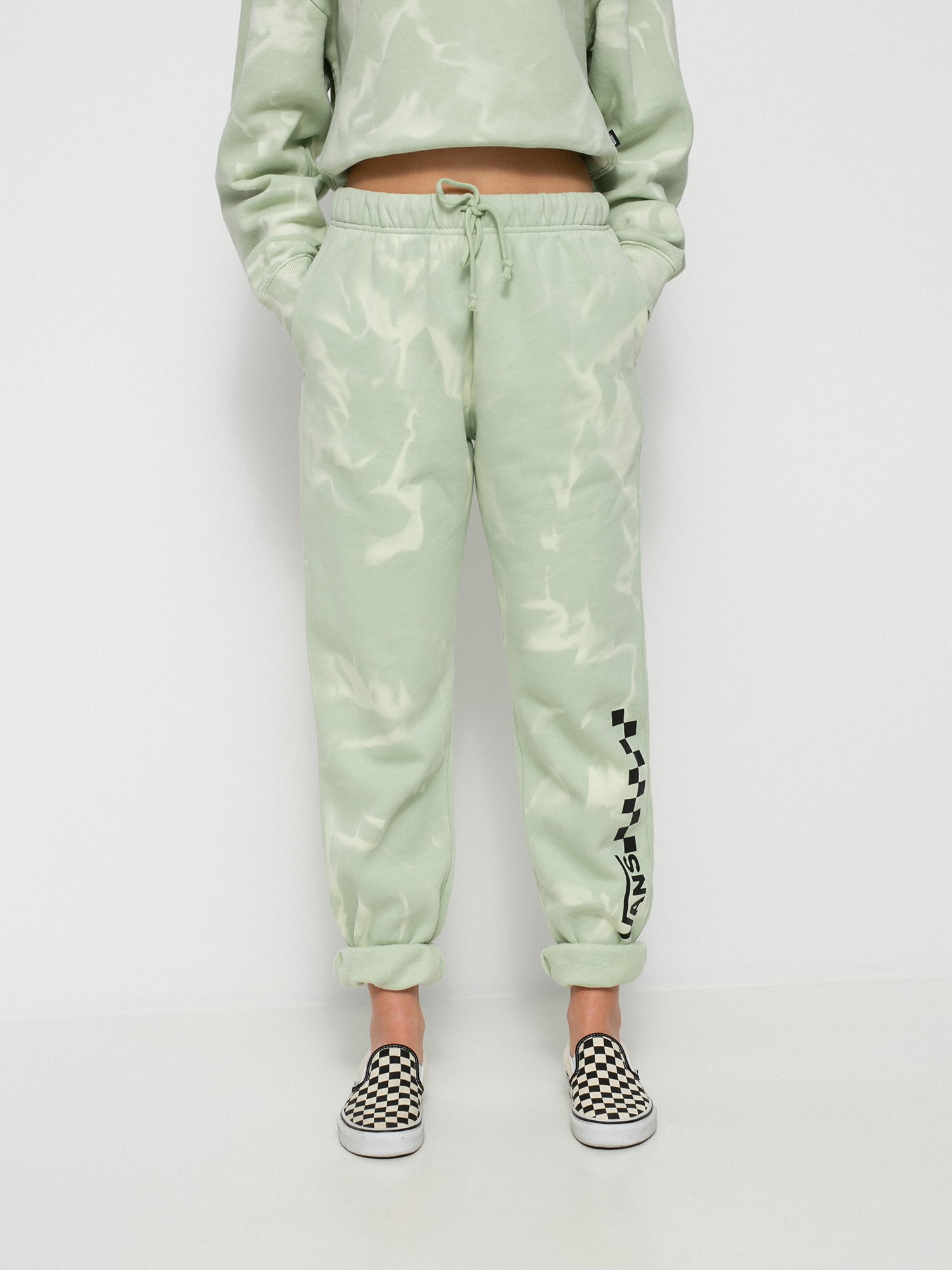 Spodnie Vans Summer Wash Wmn (celadon green)