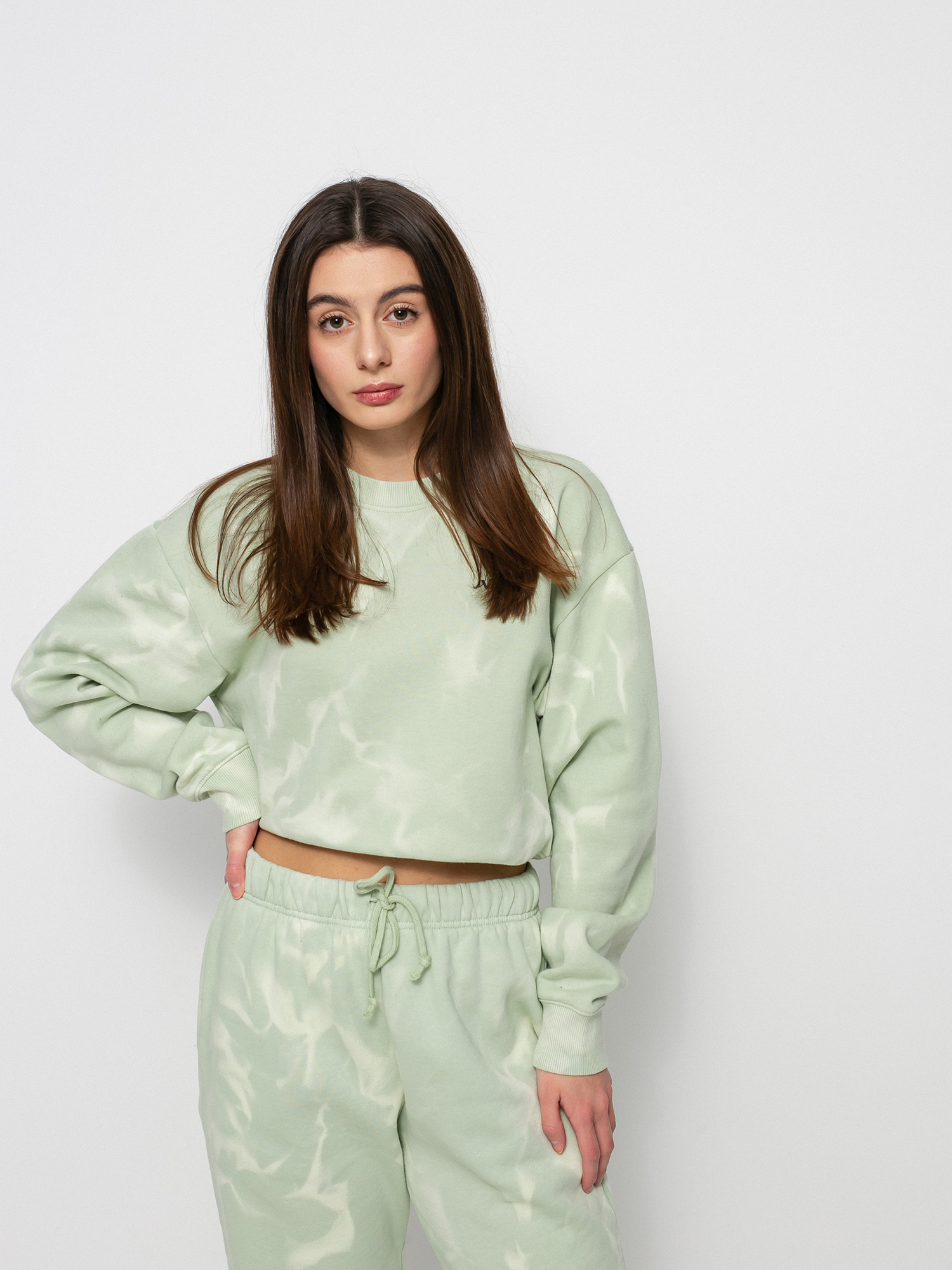 Bluza Vans Water Wash Crop Wmn (celadon green)
