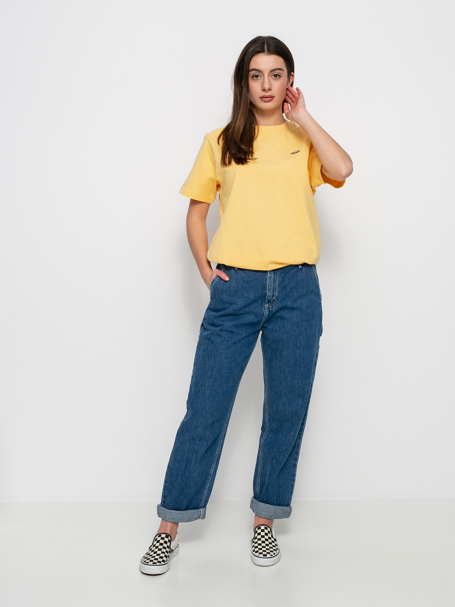 T-shirt Vans Left Chest Colorblock Em Wmn (flax)