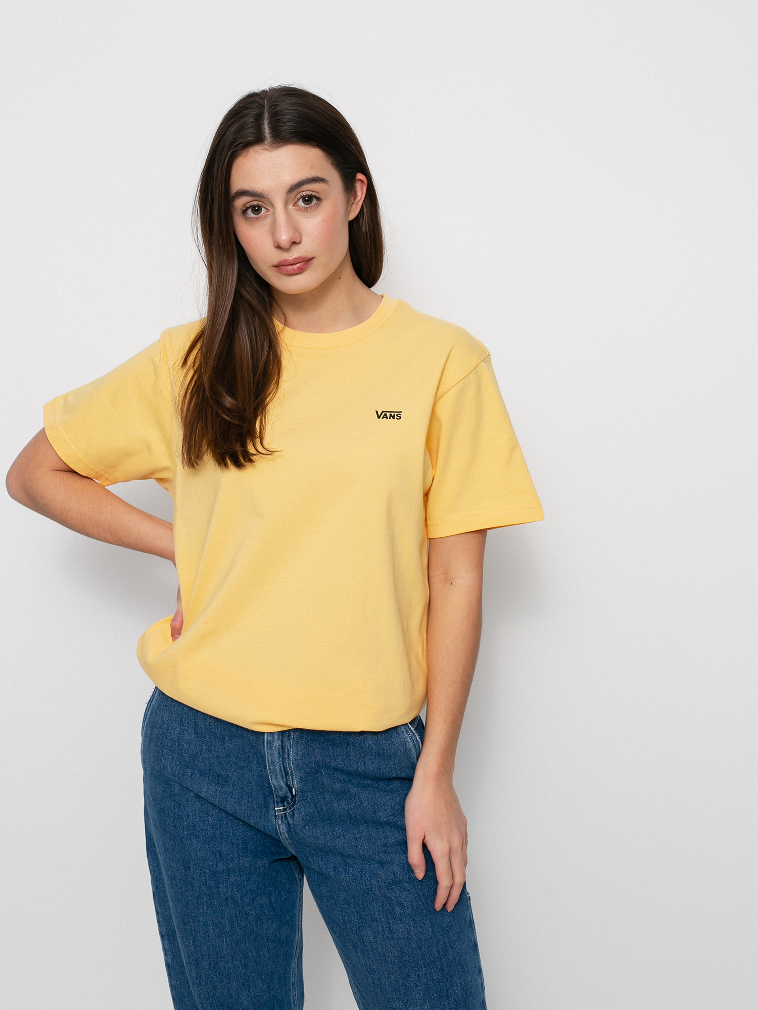 T-shirt Vans Left Chest Colorblock Em Wmn (flax)