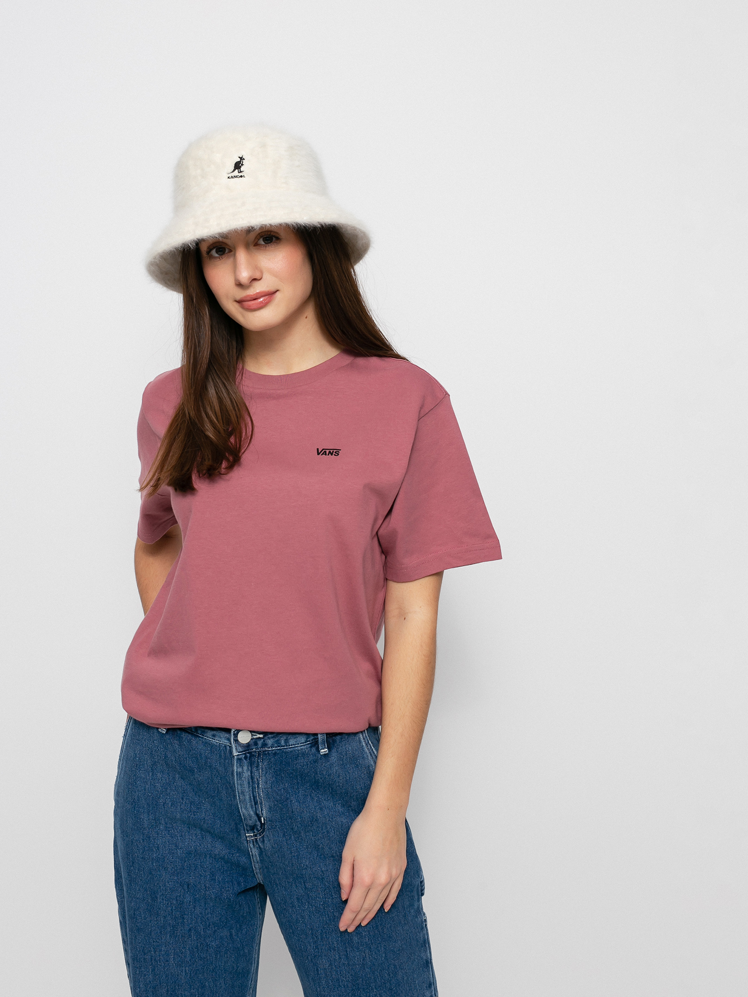 T-shirt Vans Left Chest Colorblock Em Wmn (deco rose)