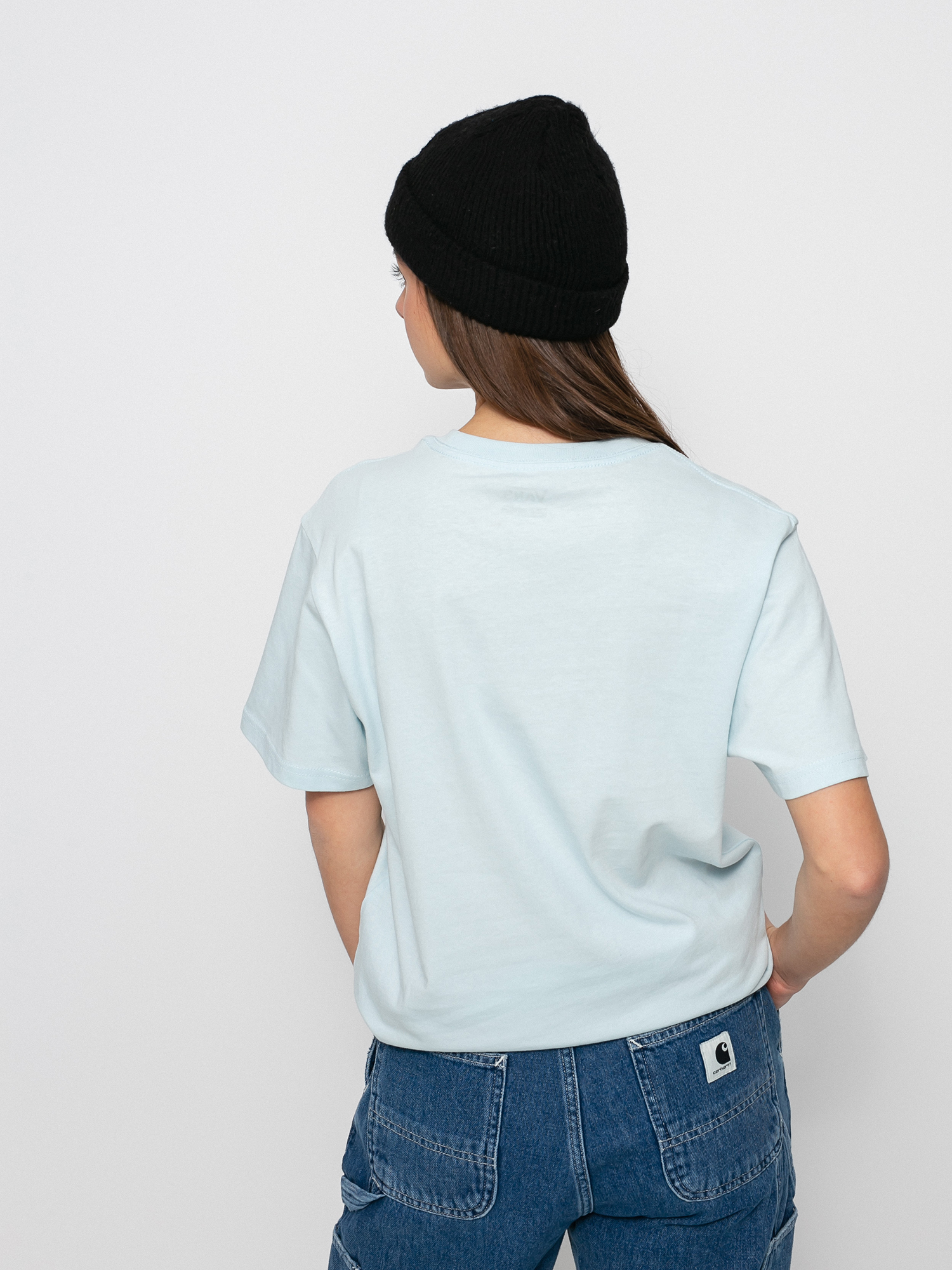 T-shirt Vans Left Chest Colorblock Em Wmn (delicate blue)