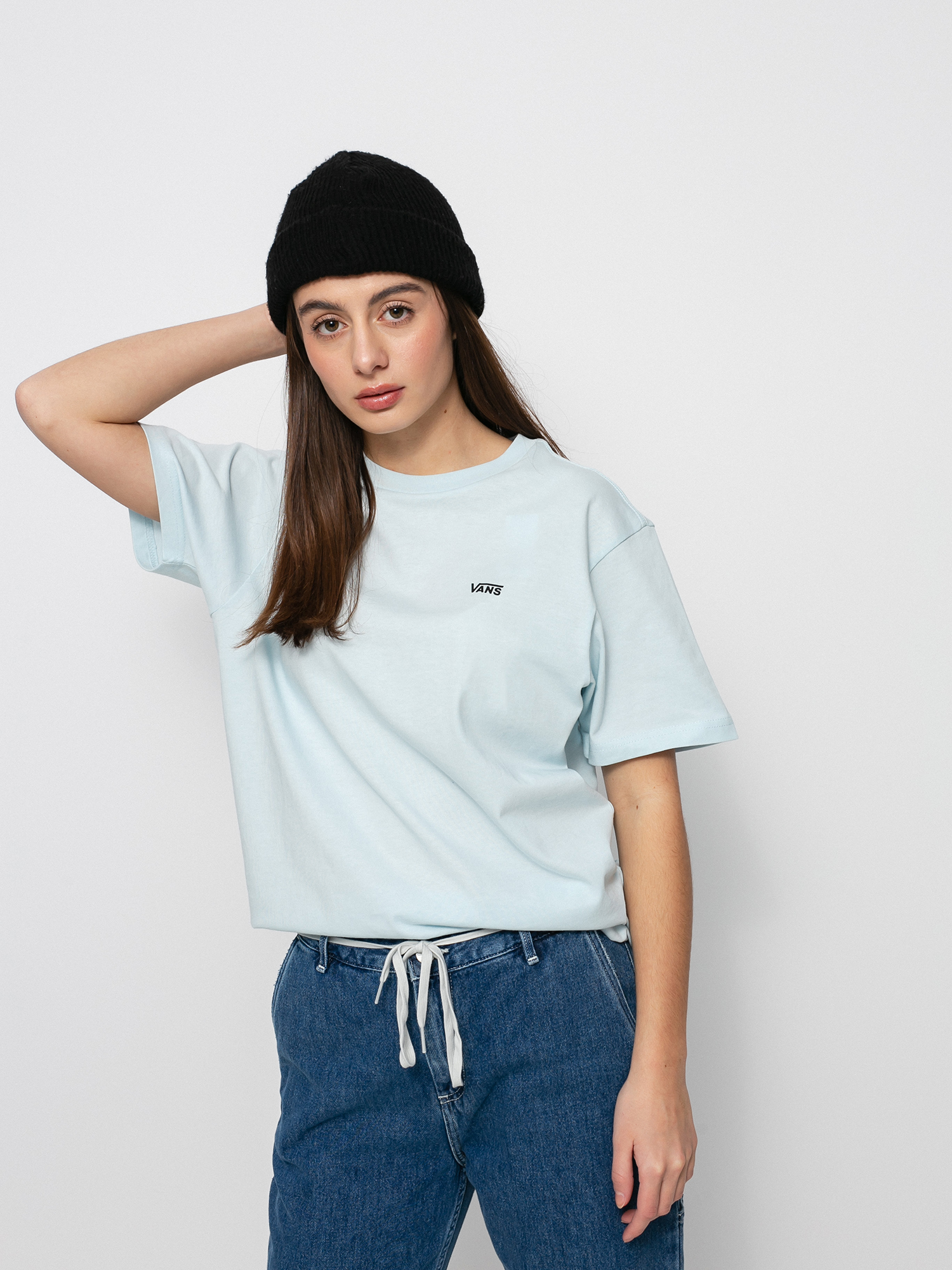 T-shirt Vans Left Chest Colorblock Em Wmn (delicate blue)