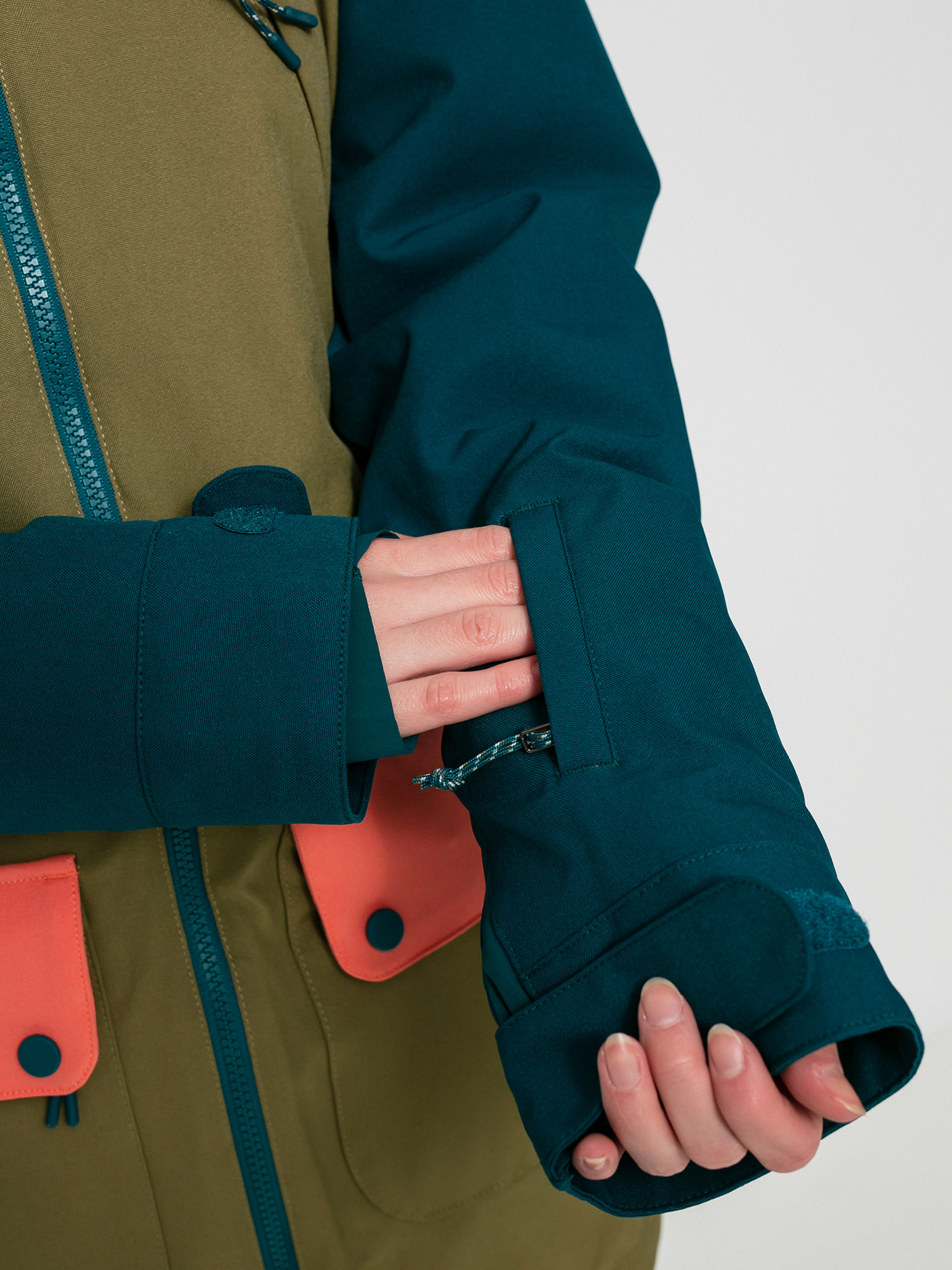 Damska Kurtka snowboardowa Burton Prowess (shaded spruce/martini olive/persimmon)