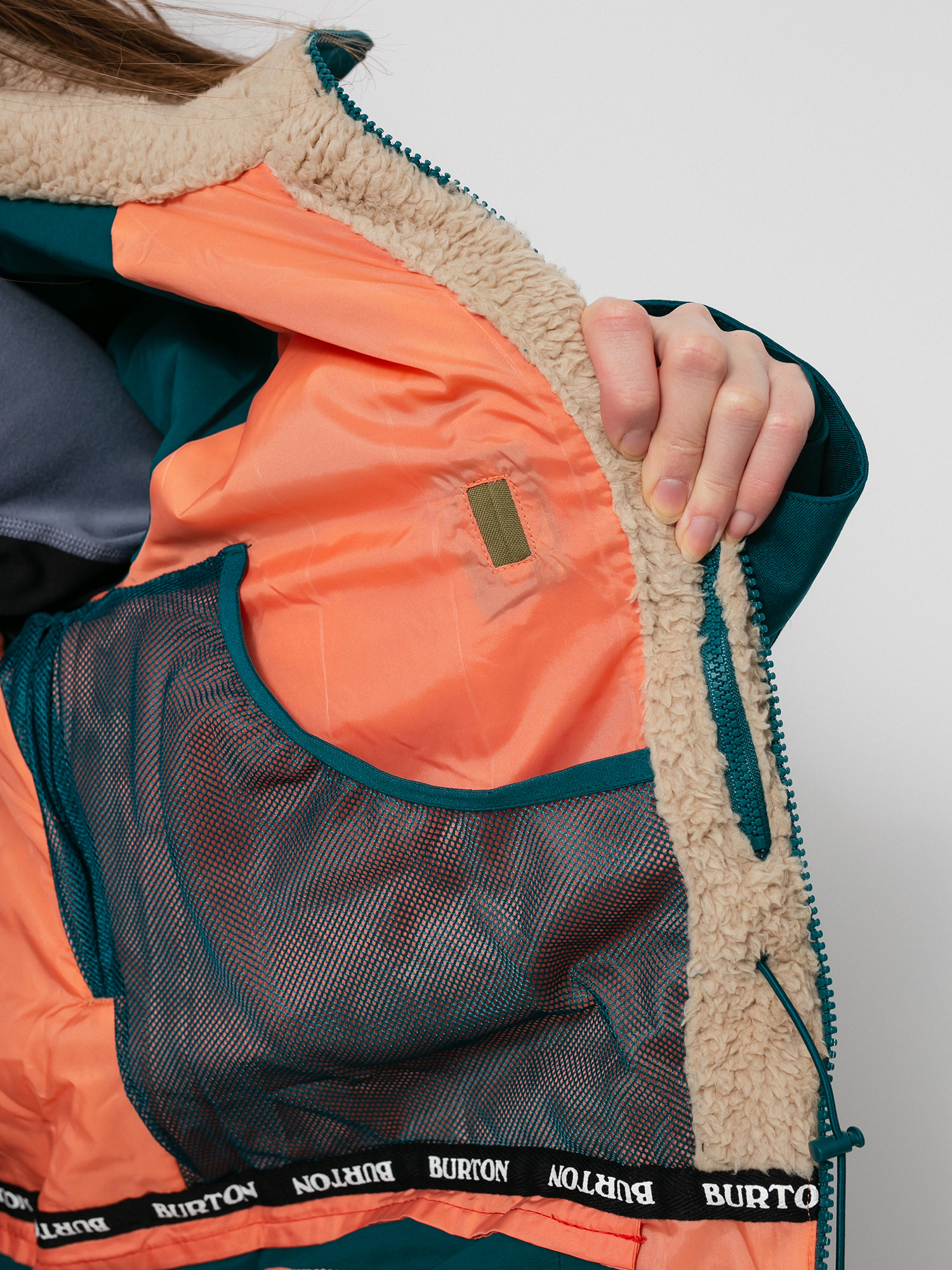 Damska Kurtka snowboardowa Burton Prowess (shaded spruce/martini olive/persimmon)