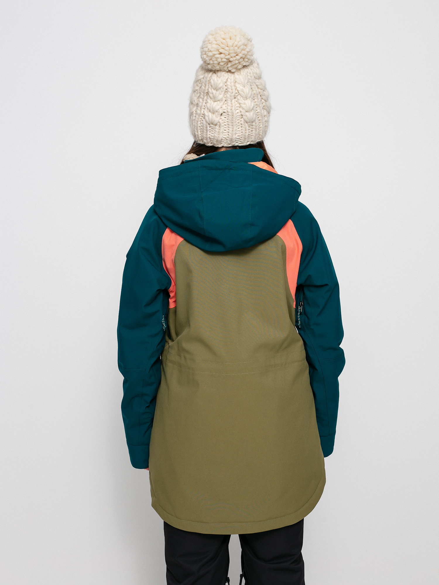 Damska Kurtka snowboardowa Burton Prowess (shaded spruce/martini olive/persimmon)