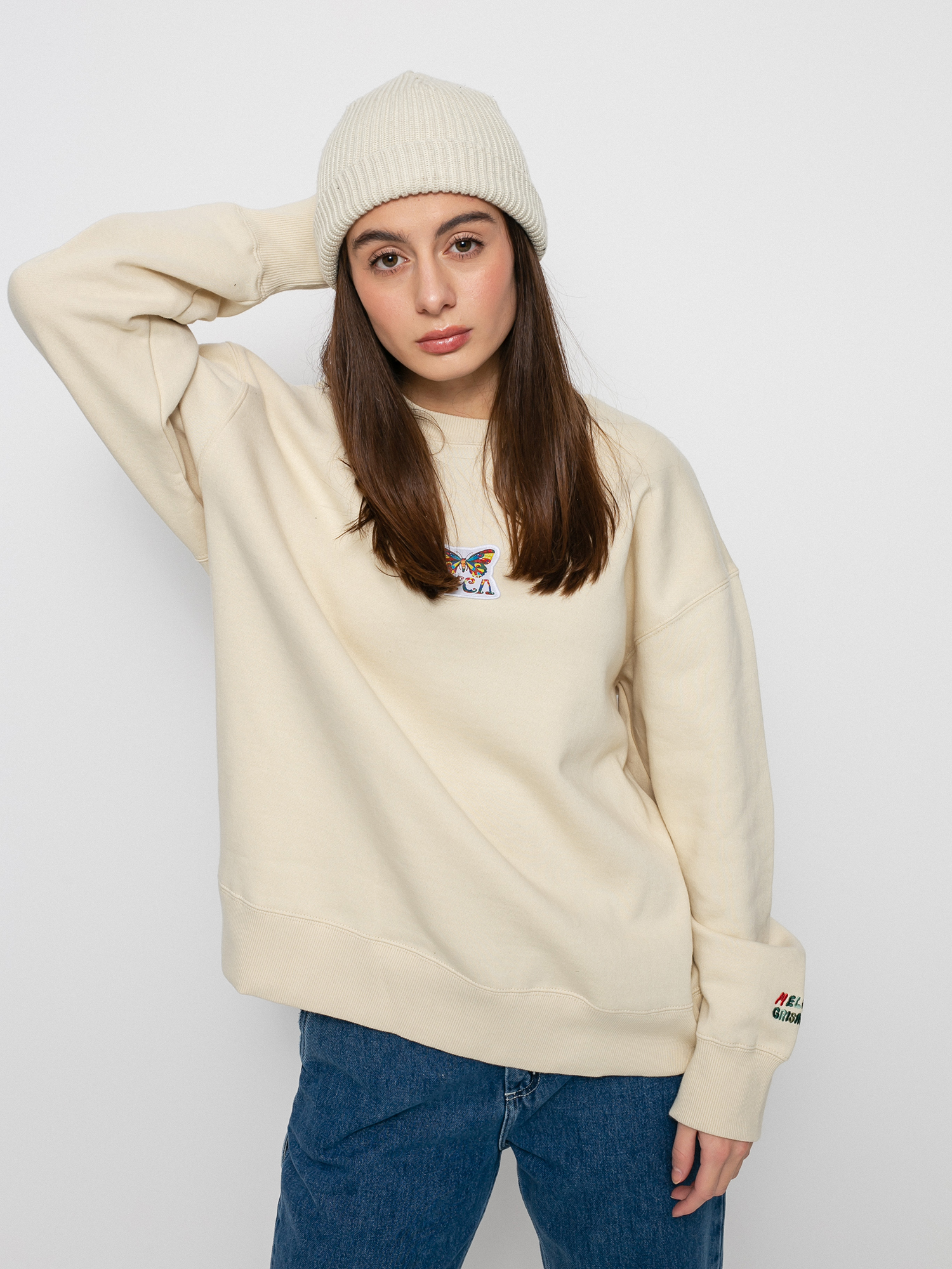 Bluza RVCA Mel G Flutter Crew Wmn (birch)