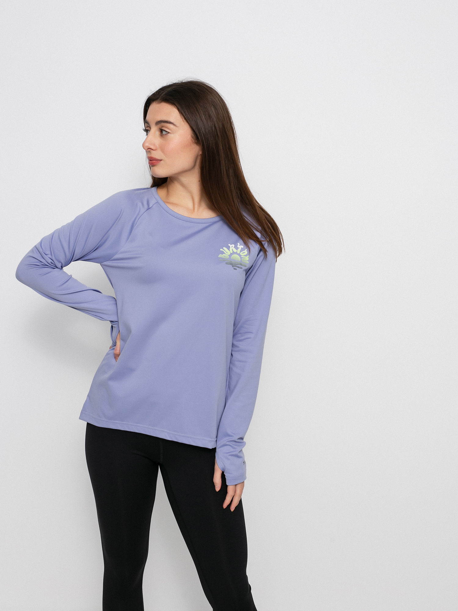 Damski Longsleeve aktywny Burton Roadie Base Layer Tech (foxglove violet)