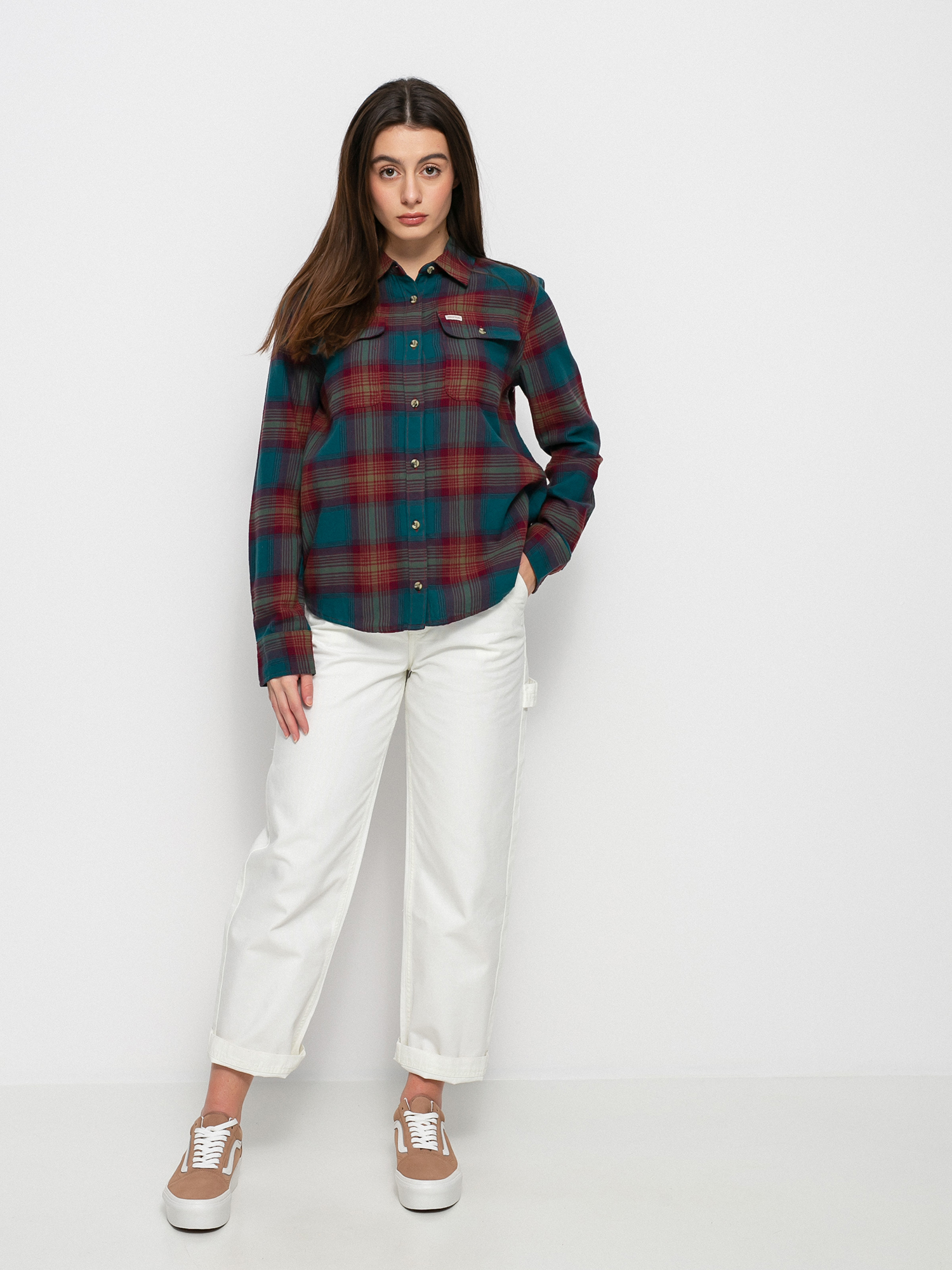 Koszula Brixton Bowery Stt Flannel Ls Wmn (atlantic deep)