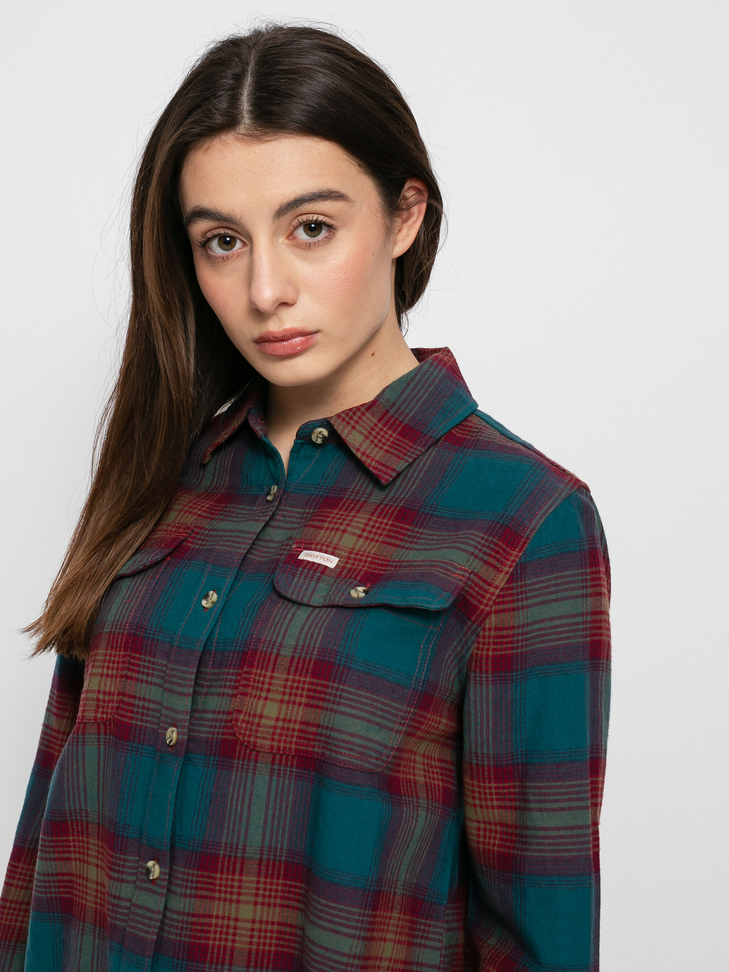 Koszula Brixton Bowery Stt Flannel Ls Wmn (atlantic deep)