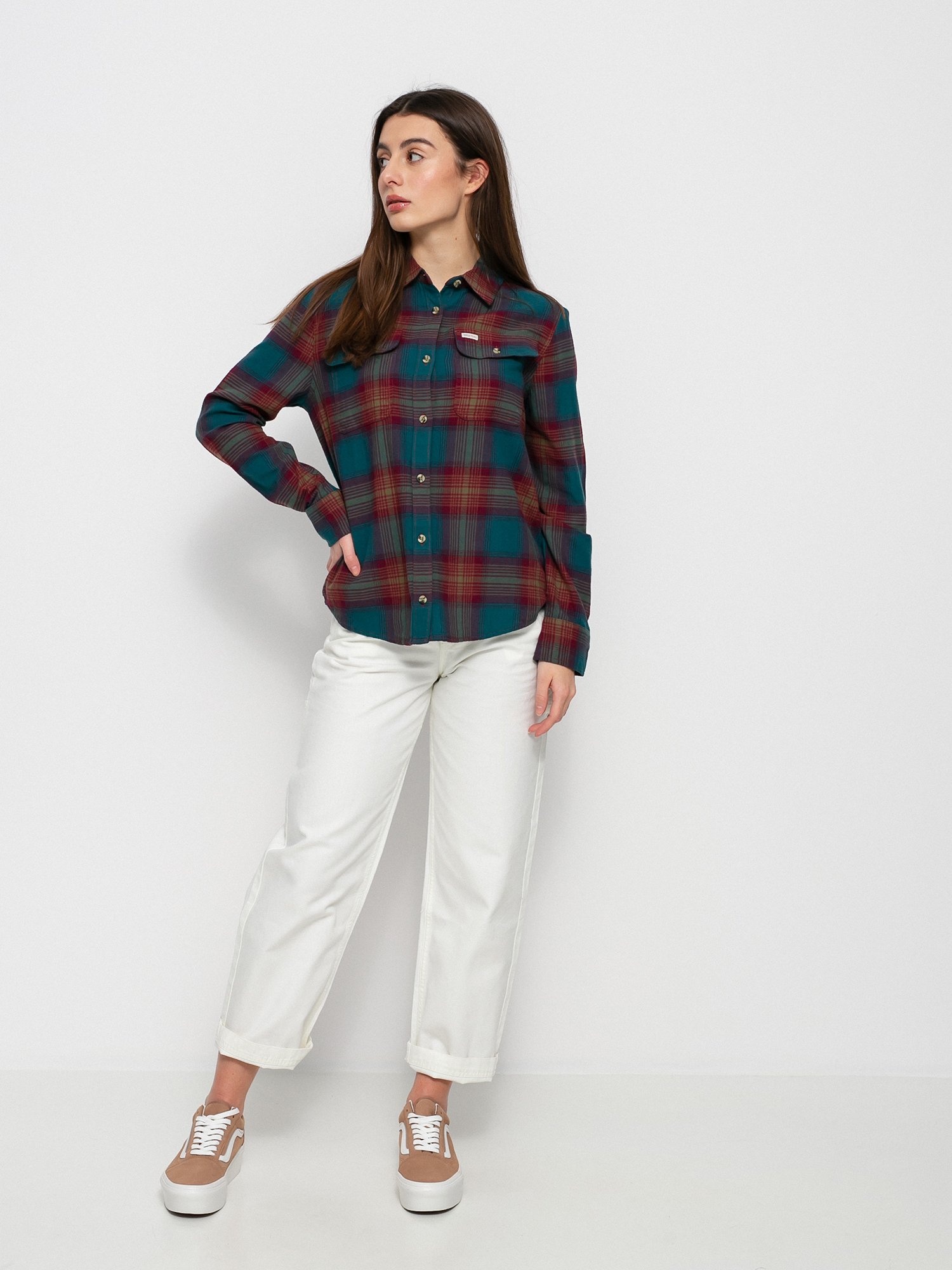 Koszula Brixton Bowery Stt Flannel Ls Wmn (atlantic deep)
