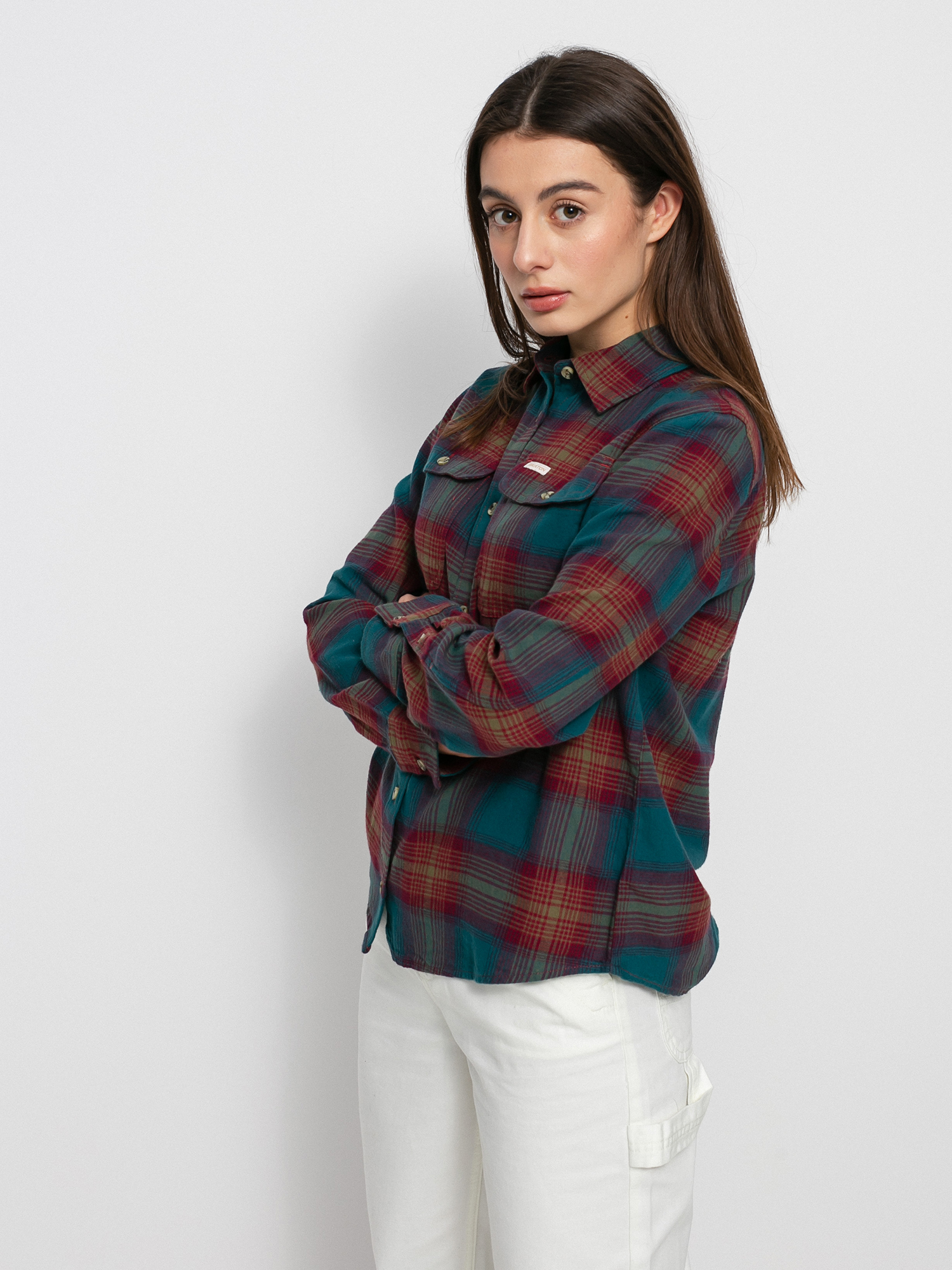 Koszula Brixton Bowery Stt Flannel Ls Wmn (atlantic deep)