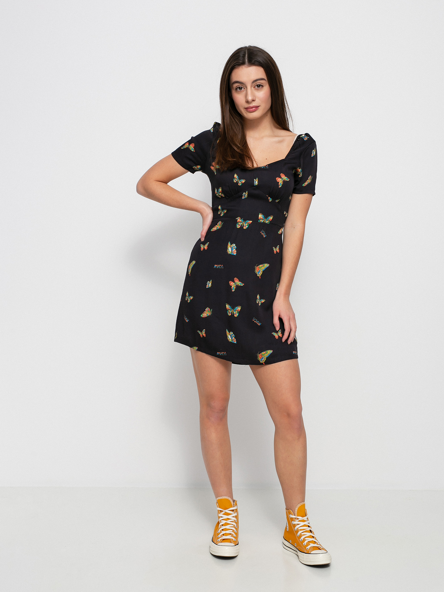 Sukienka RVCA Flutter Fenced Wmn (black)