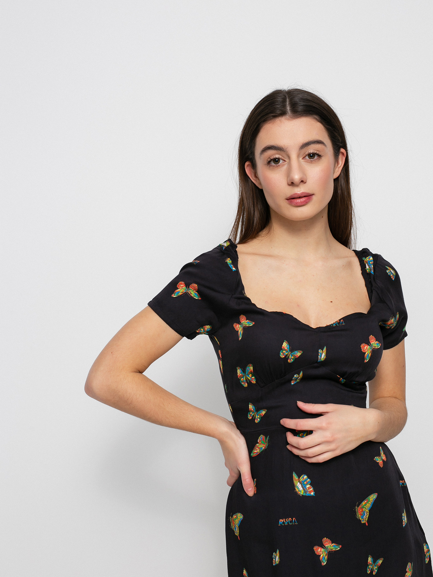 Sukienka RVCA Flutter Fenced Wmn (black)