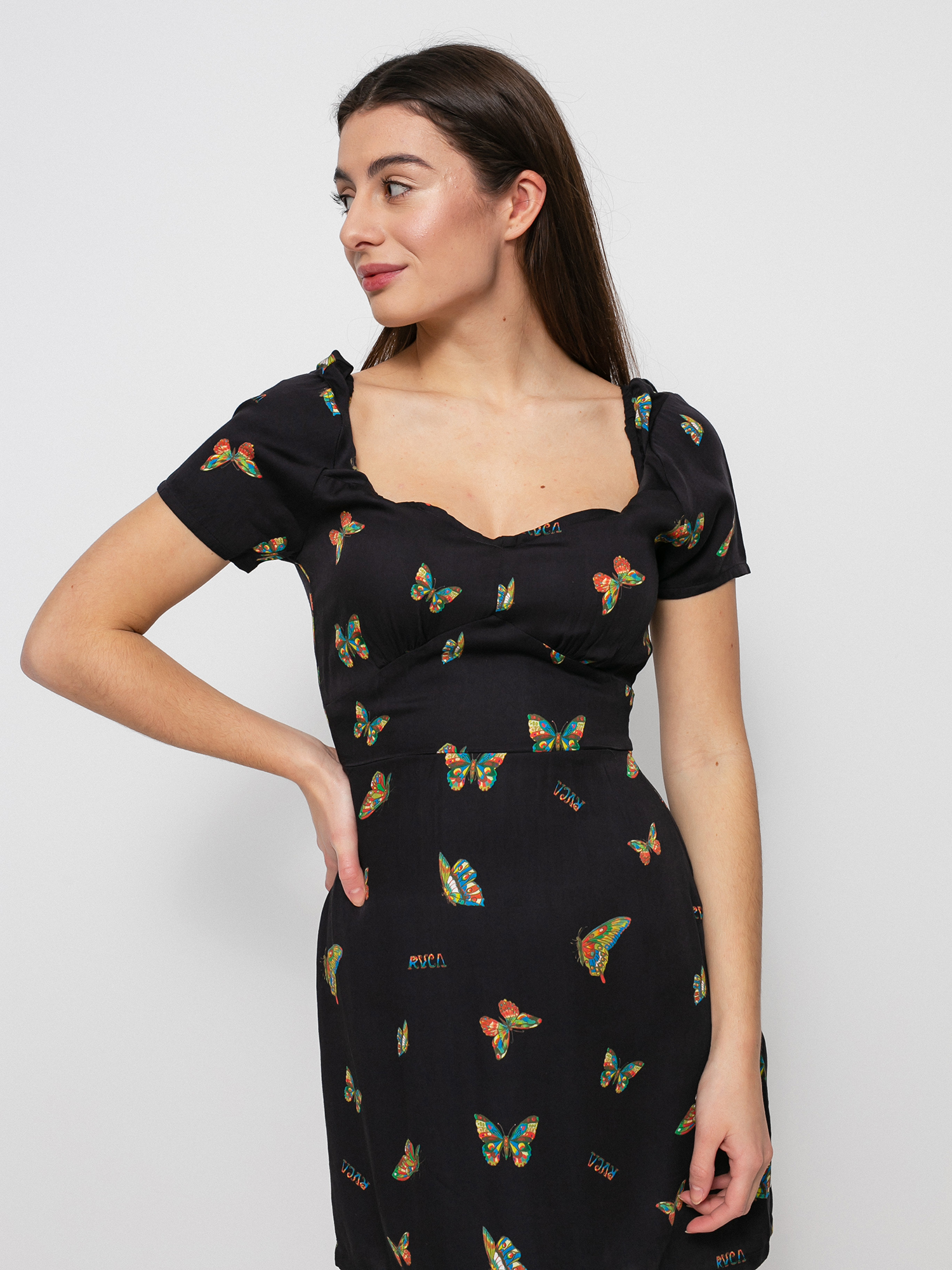 Sukienka RVCA Flutter Fenced Wmn (black)