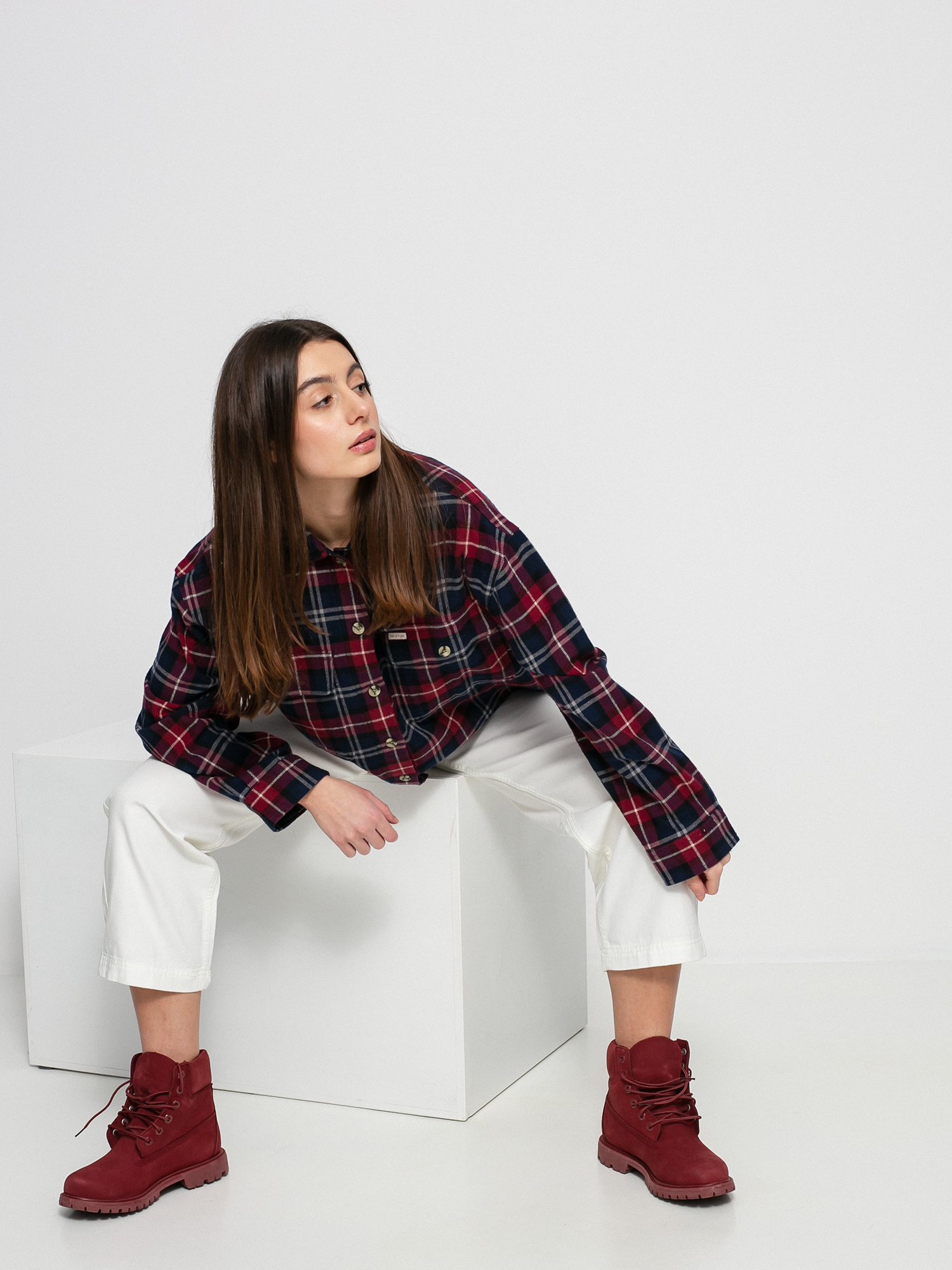 Koszula Brixton Bowery Flannel Ls Wmn (cordovan)