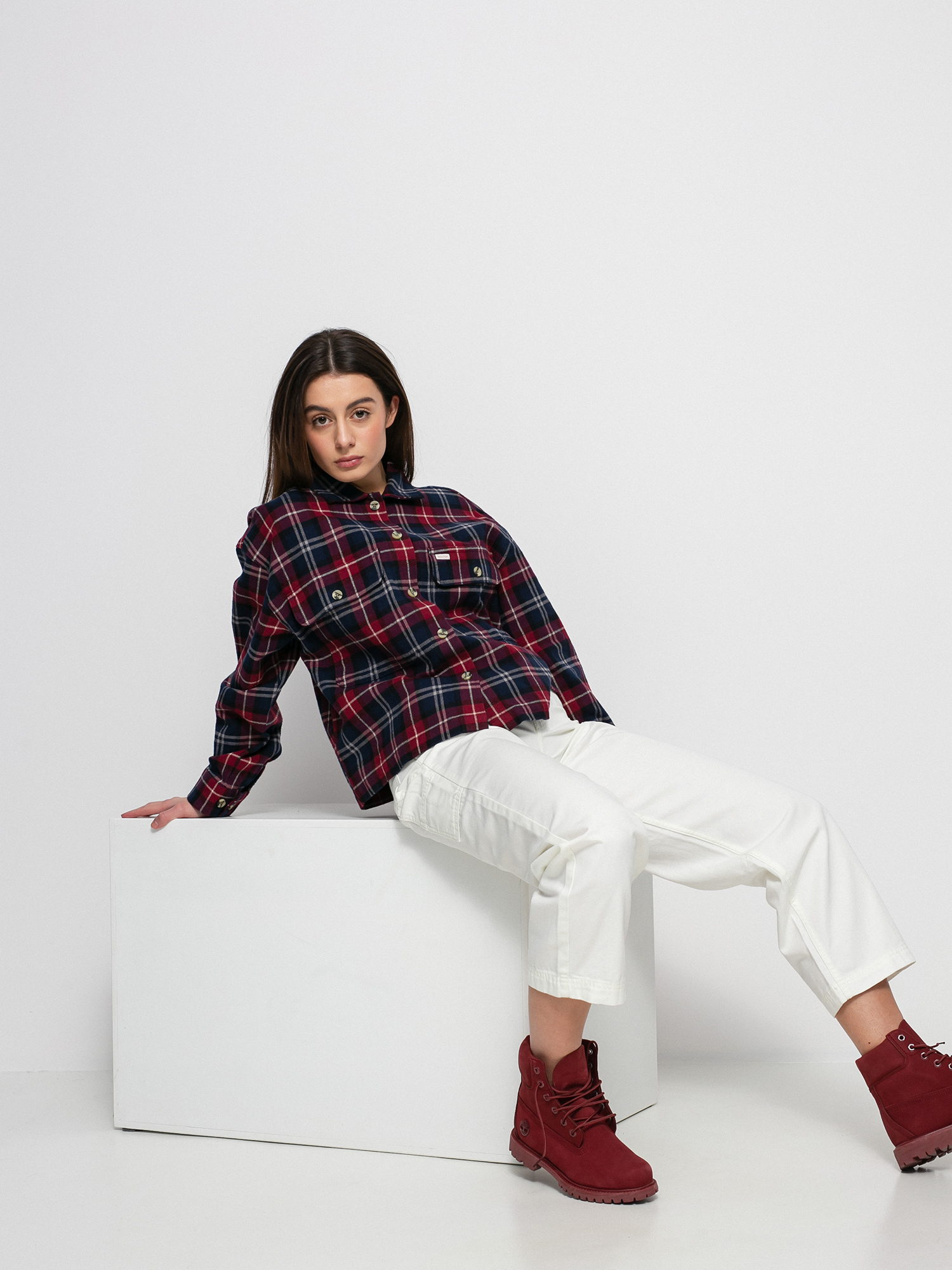 Koszula Brixton Bowery Flannel Ls Wmn (cordovan)