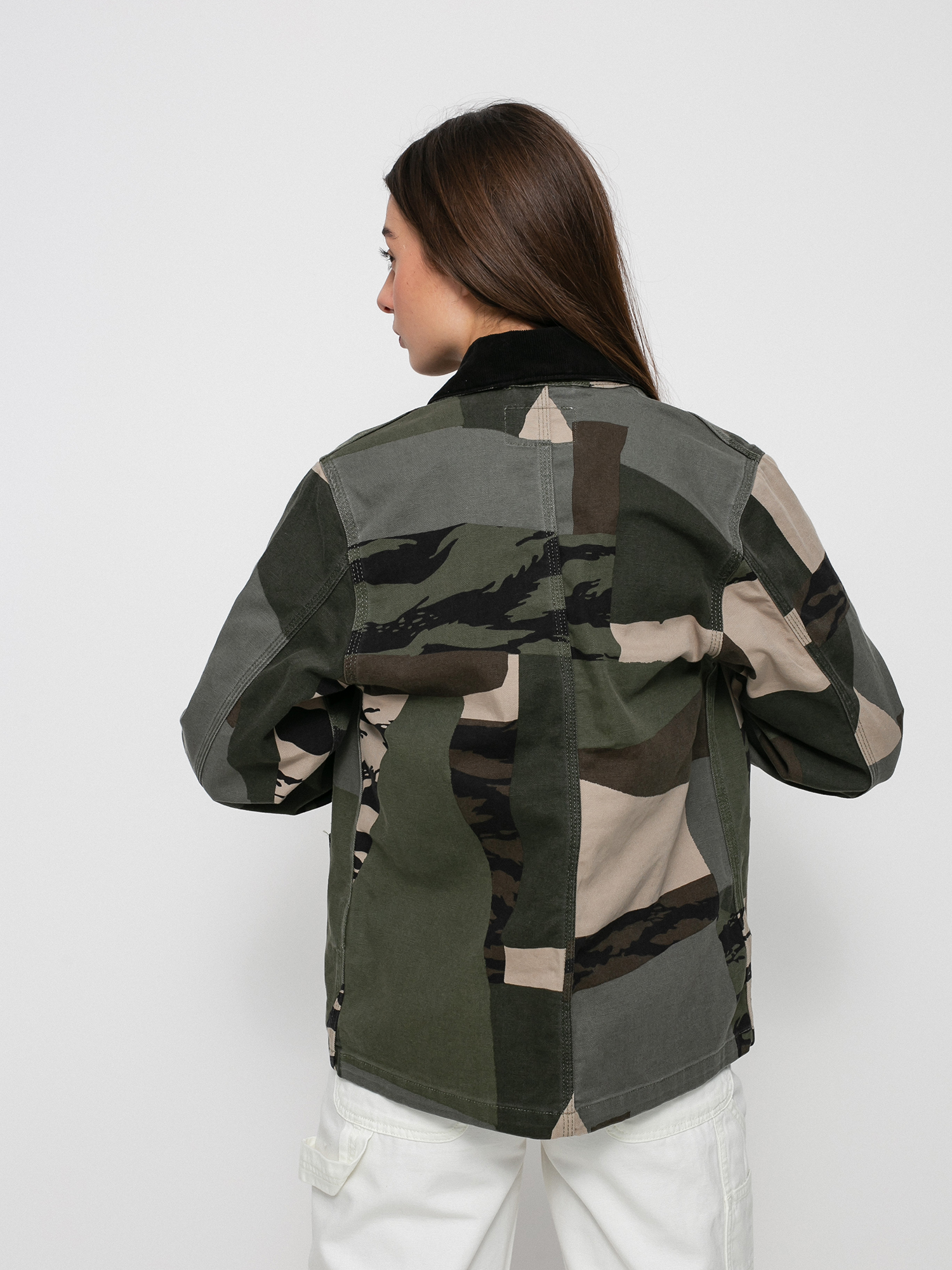 Kurtka Carhartt WIP Michigan Wmn (camo mend/black)