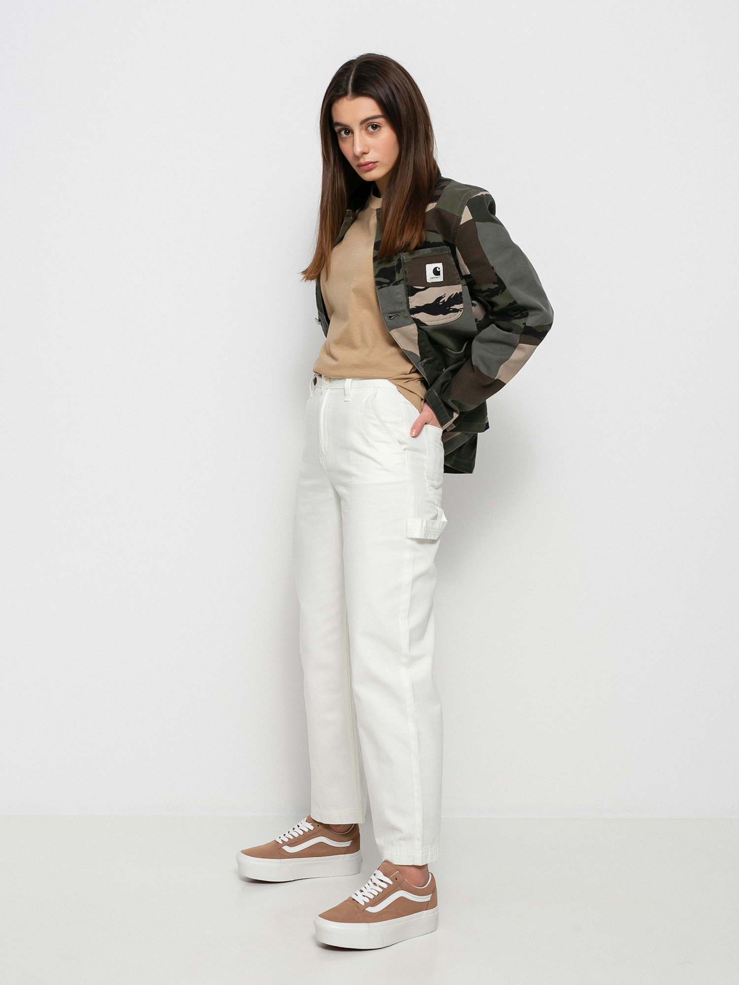 Kurtka Carhartt WIP Michigan Wmn (camo mend/black)