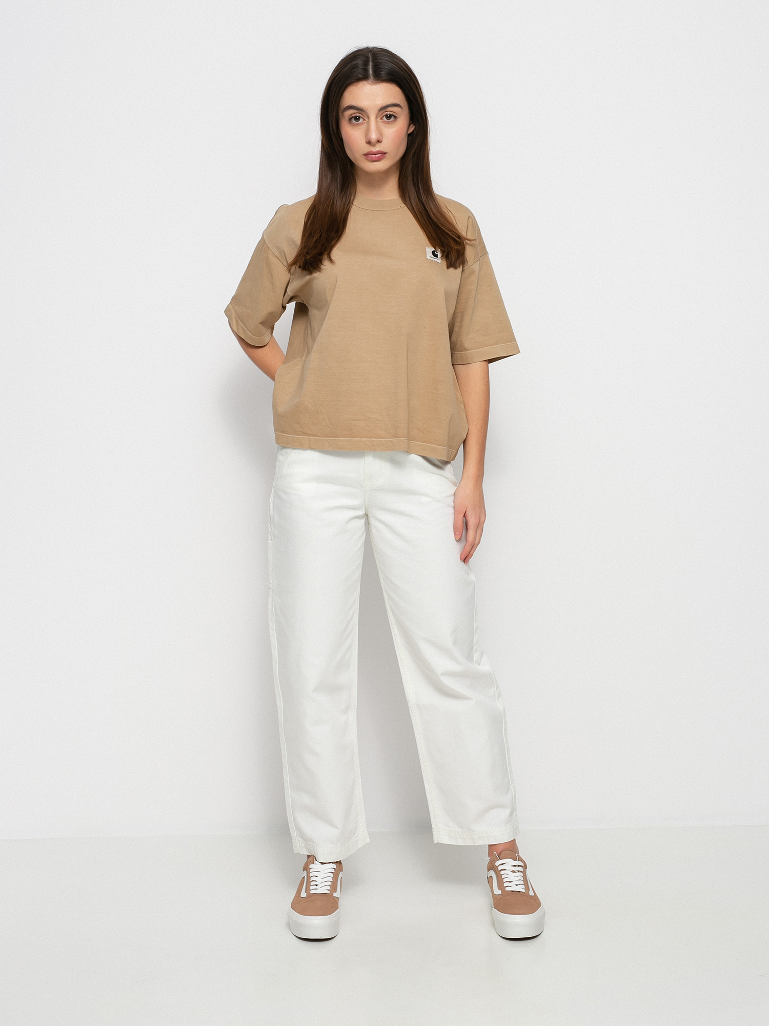 T-shirt Carhartt WIP Nelson Wmn (dusty h brown)